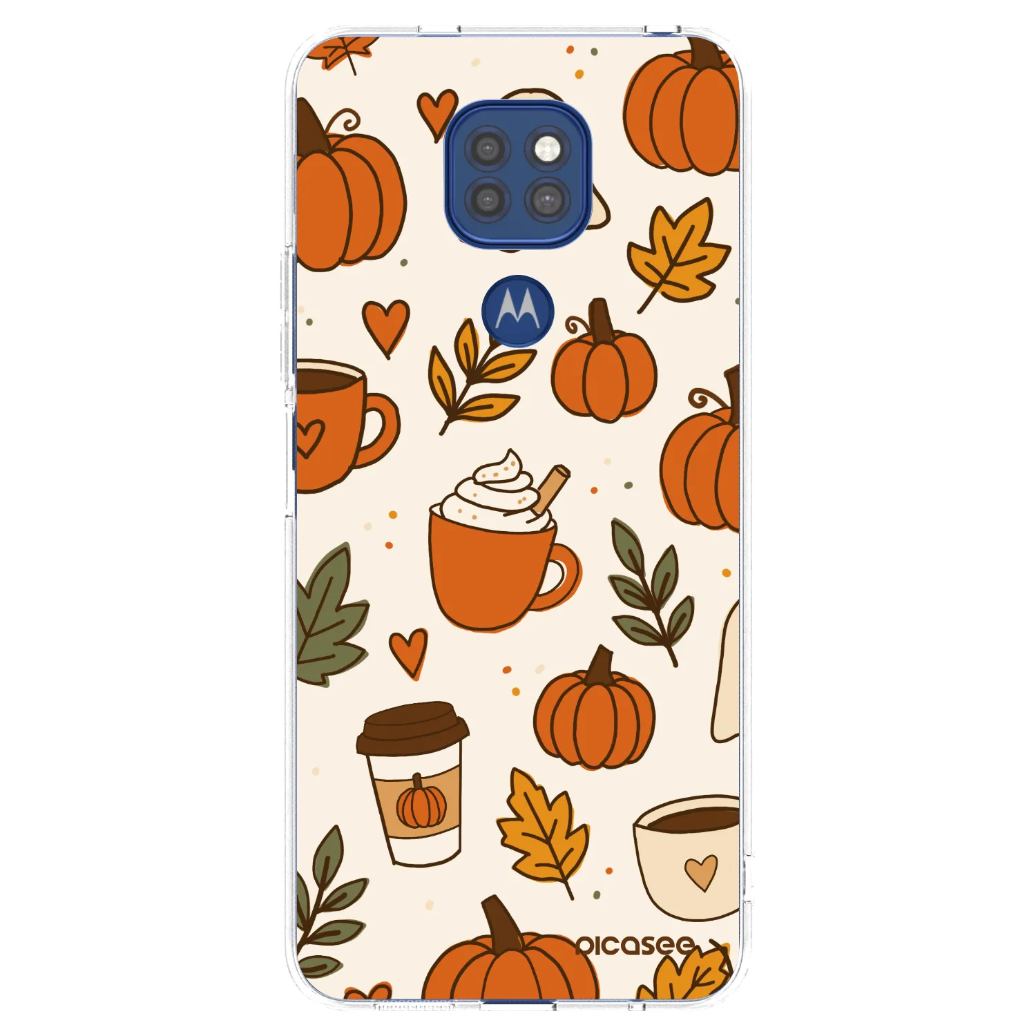 Picasee silikónový prehľadný obal pre Motorola Moto G9 Play - Fall vibes