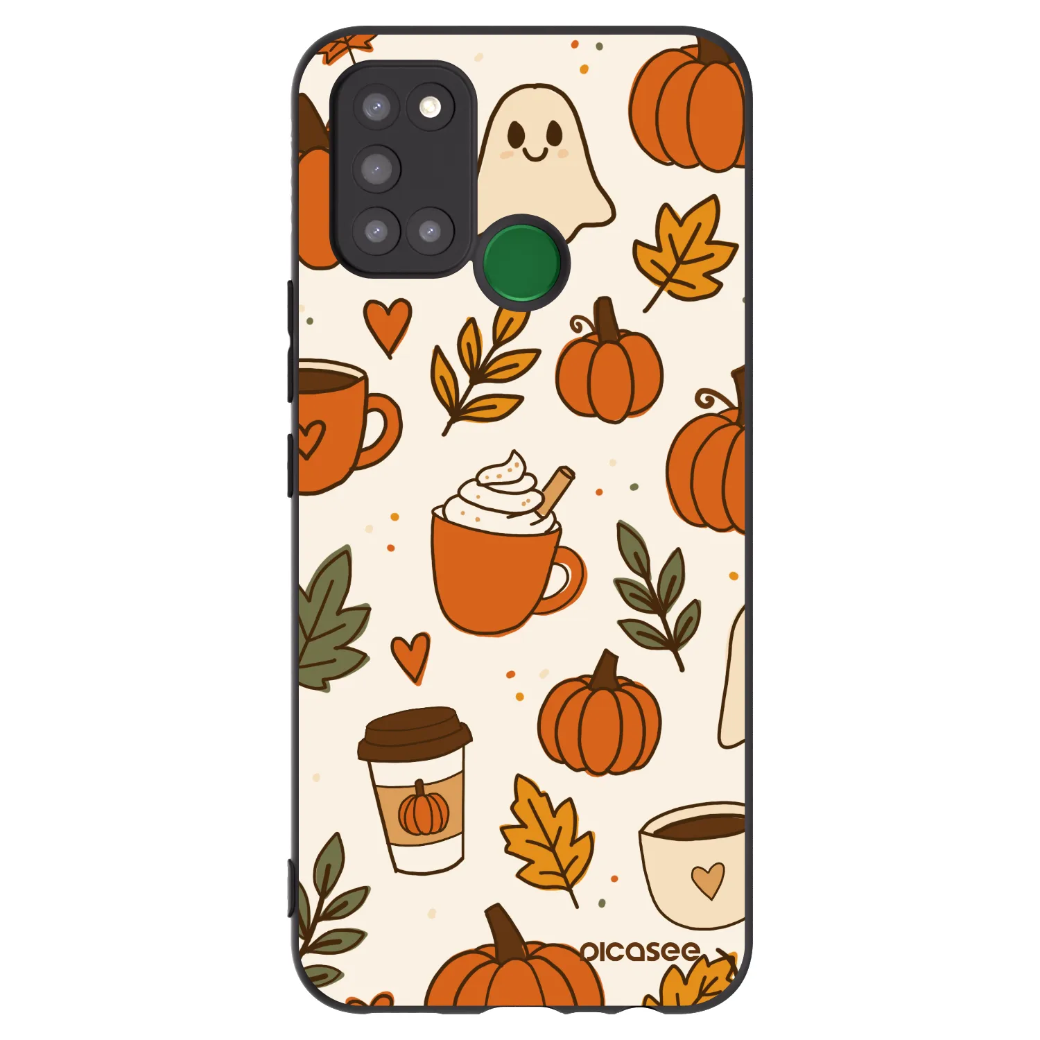 Picasee silikónový čierny obal pre Realme 7i - Fall vibes