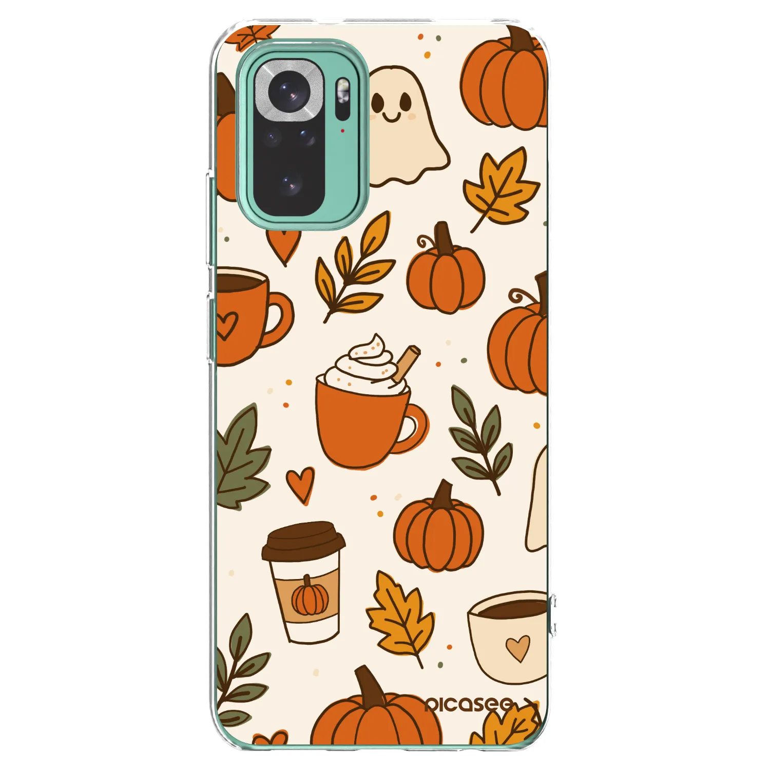 Picasee silikónový prehľadný obal pre Xiaomi Redmi Note 10 Pro - Fall vibes