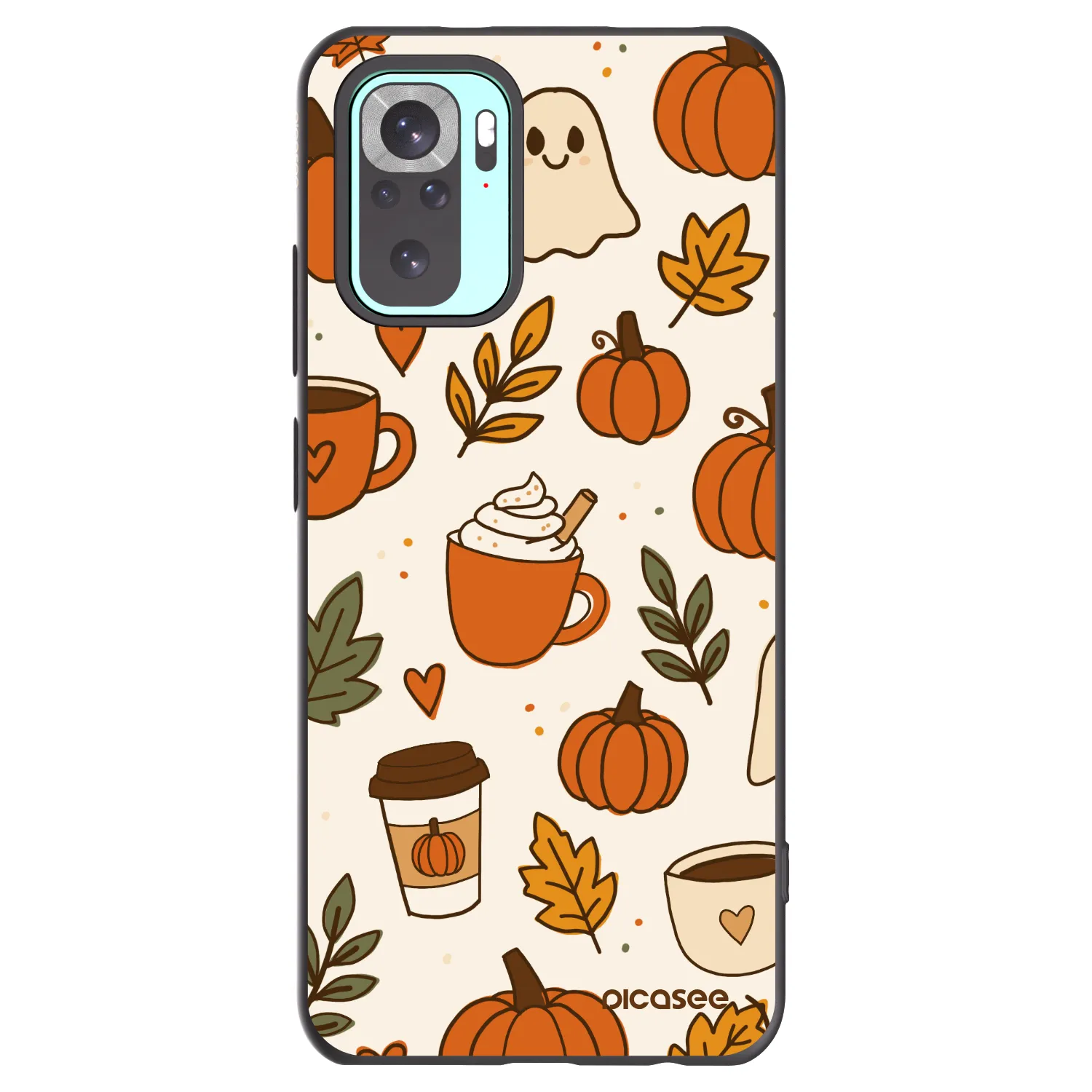 Picasee silikónový čierny obal pre Xiaomi Redmi Note 10 Pro - Fall vibes