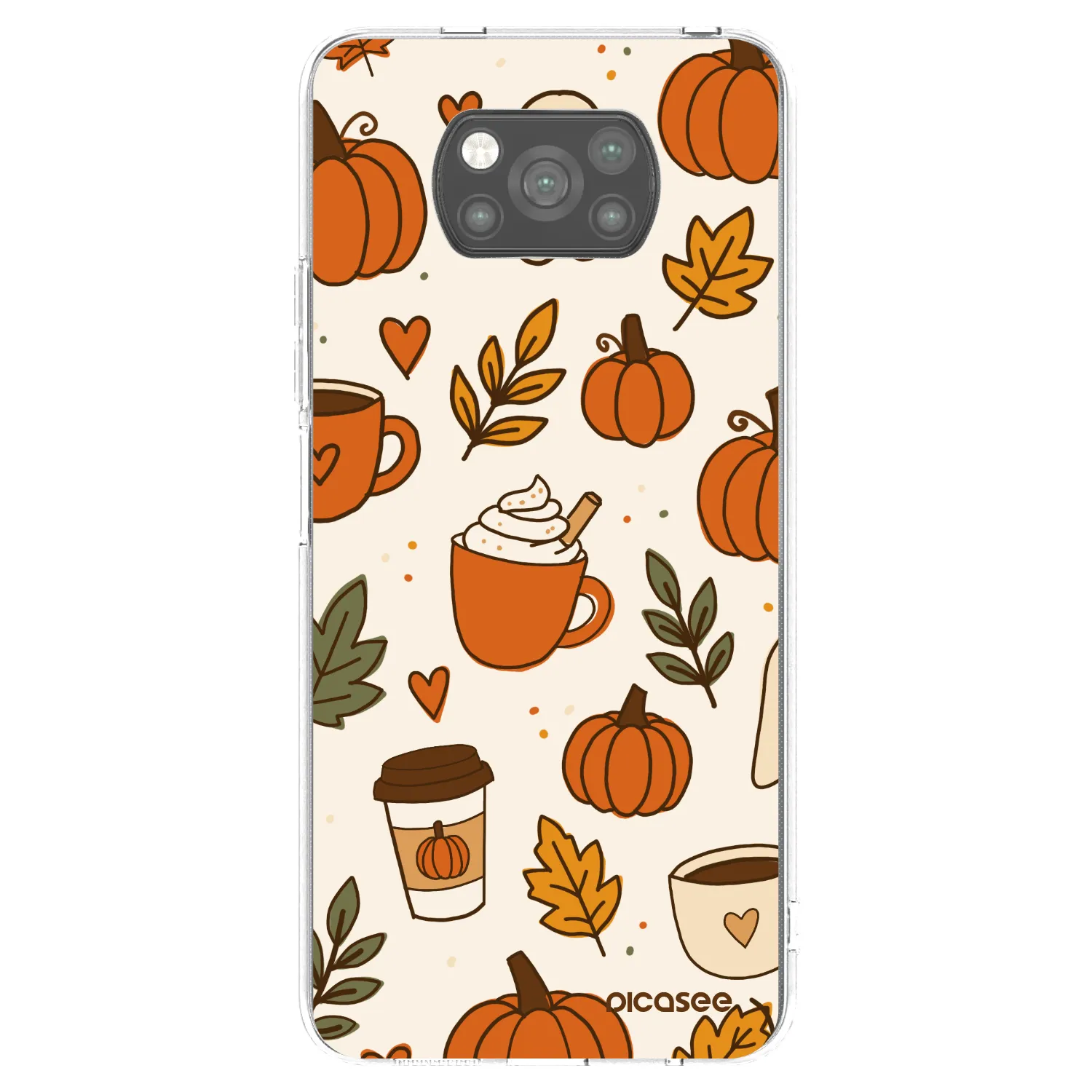 Picasee silikónový čierny obal pre Xiaomi Poco X3 Pro - Fall vibes