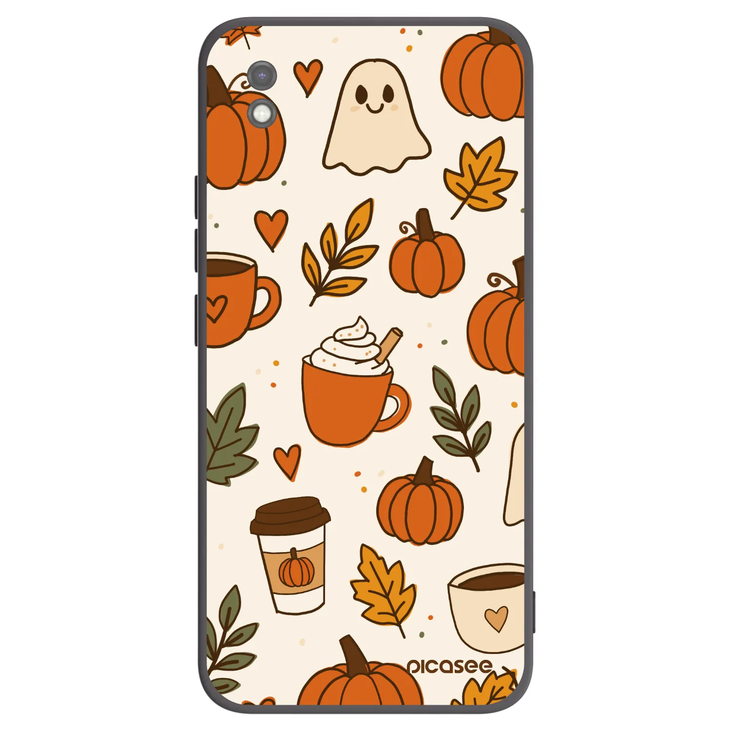 Picasee silikónový čierny obal pre Xiaomi Redmi 9AT - Fall vibes
