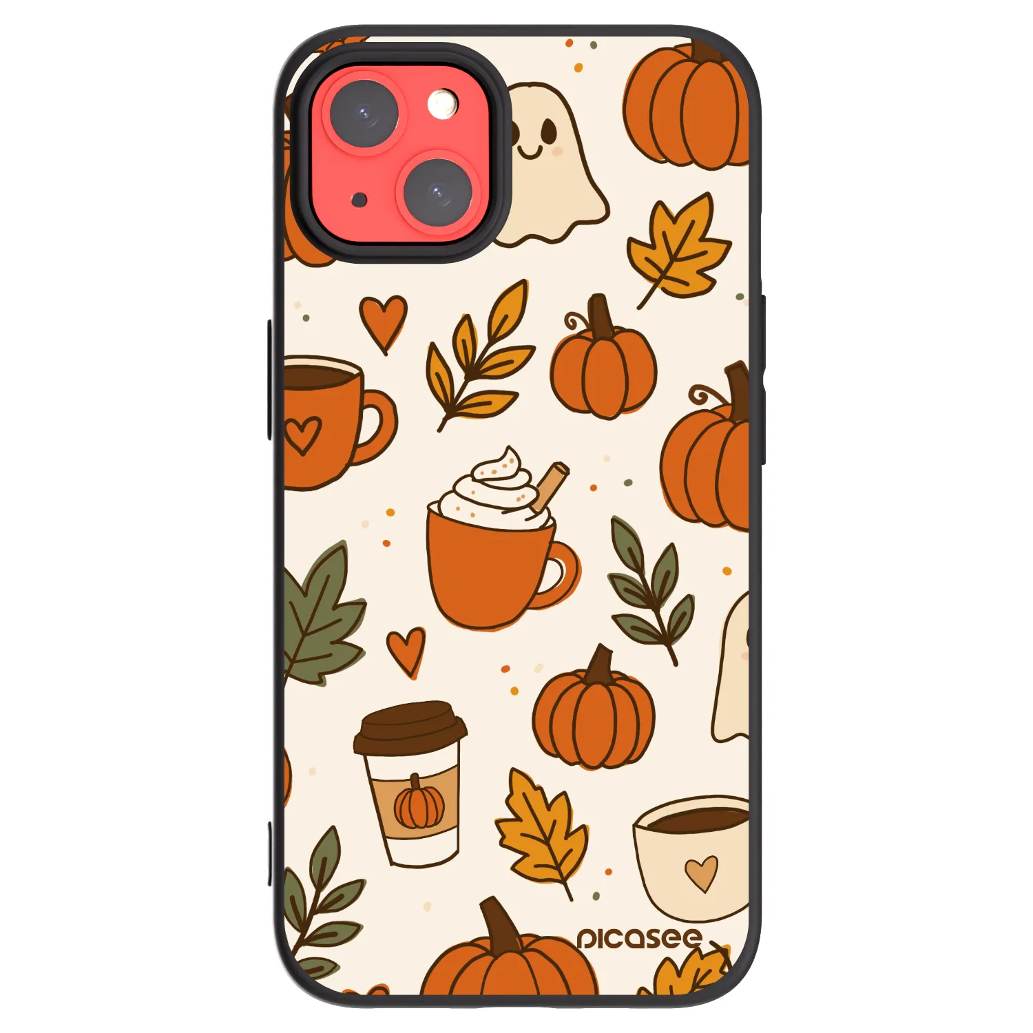 Picasee silikónový čierny obal pre Apple iPhone 13 - Fall vibes