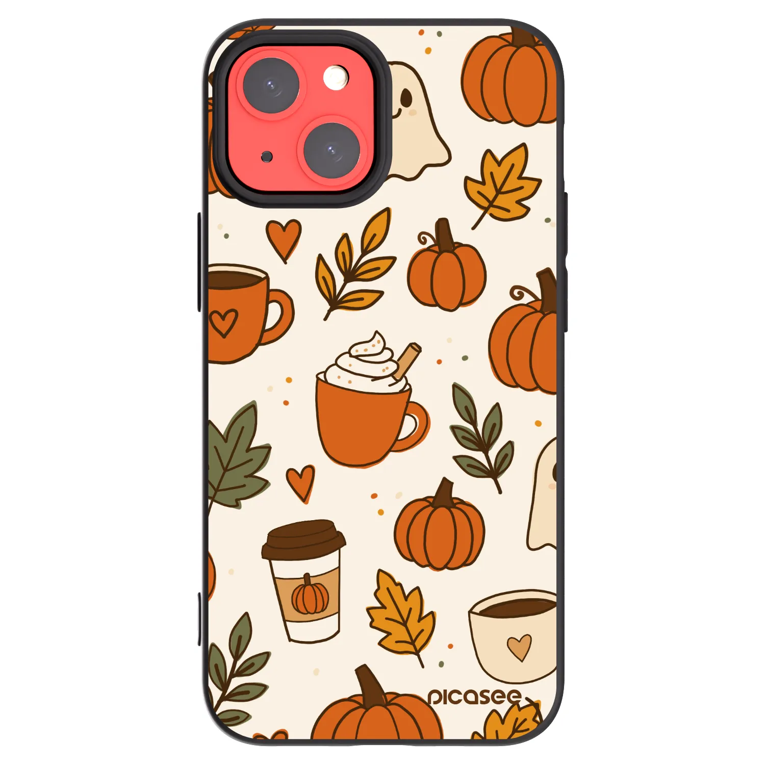 Picasee silikónový čierny obal pre Apple iPhone 13 mini - Fall vibes