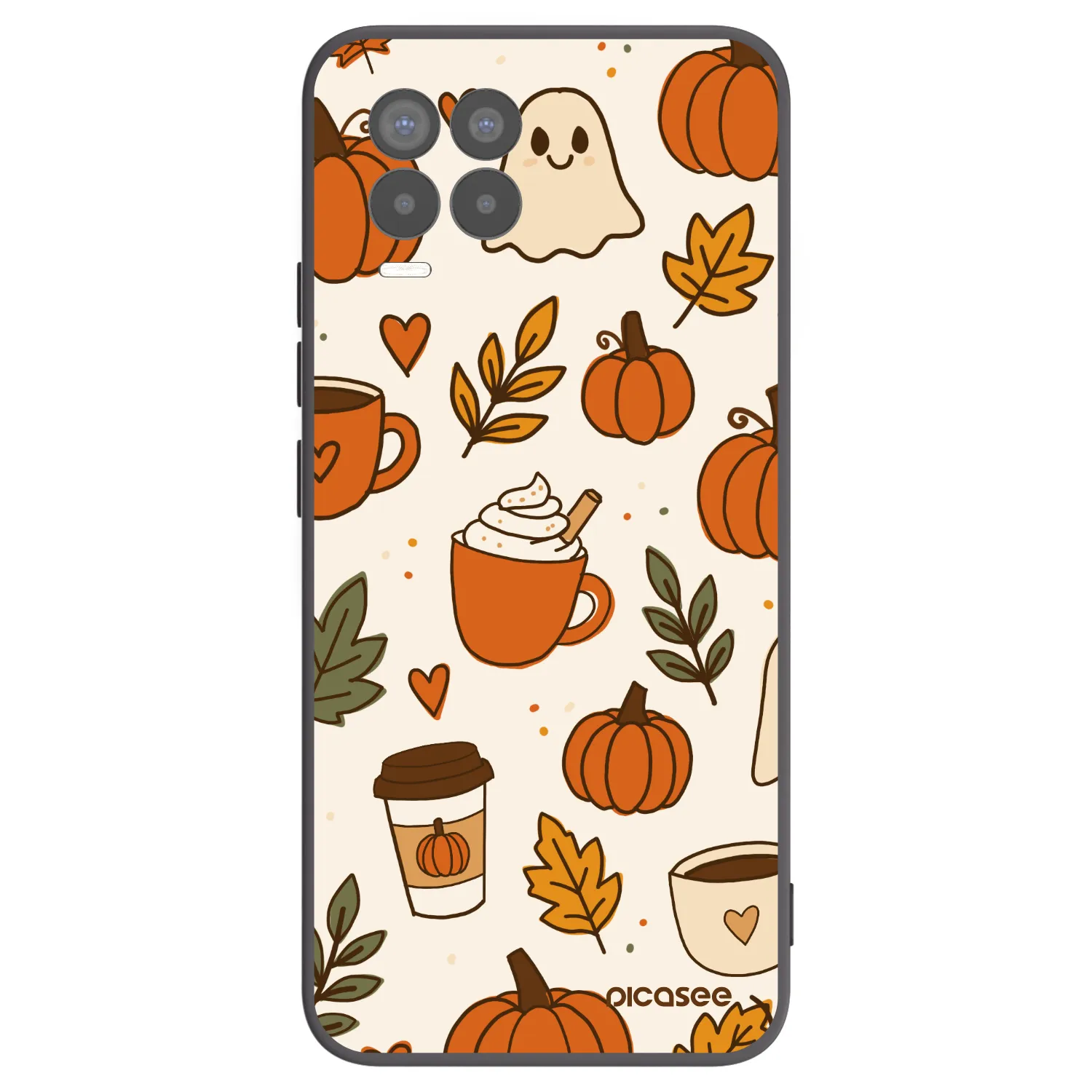 Picasee silikónový čierny obal pre Realme 8 4G - Fall vibes
