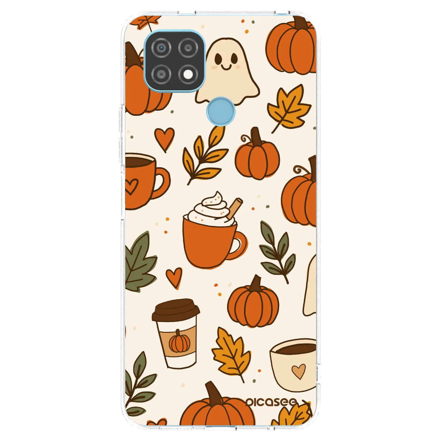 Picasee silikónový prehľadný obal pre Realme C21 - Fall vibes