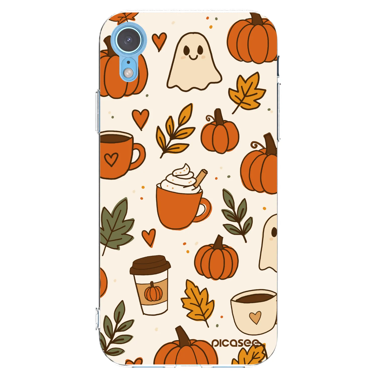 Picasee silikónový prehľadný obal pre Apple iPhone XR - Fall vibes
