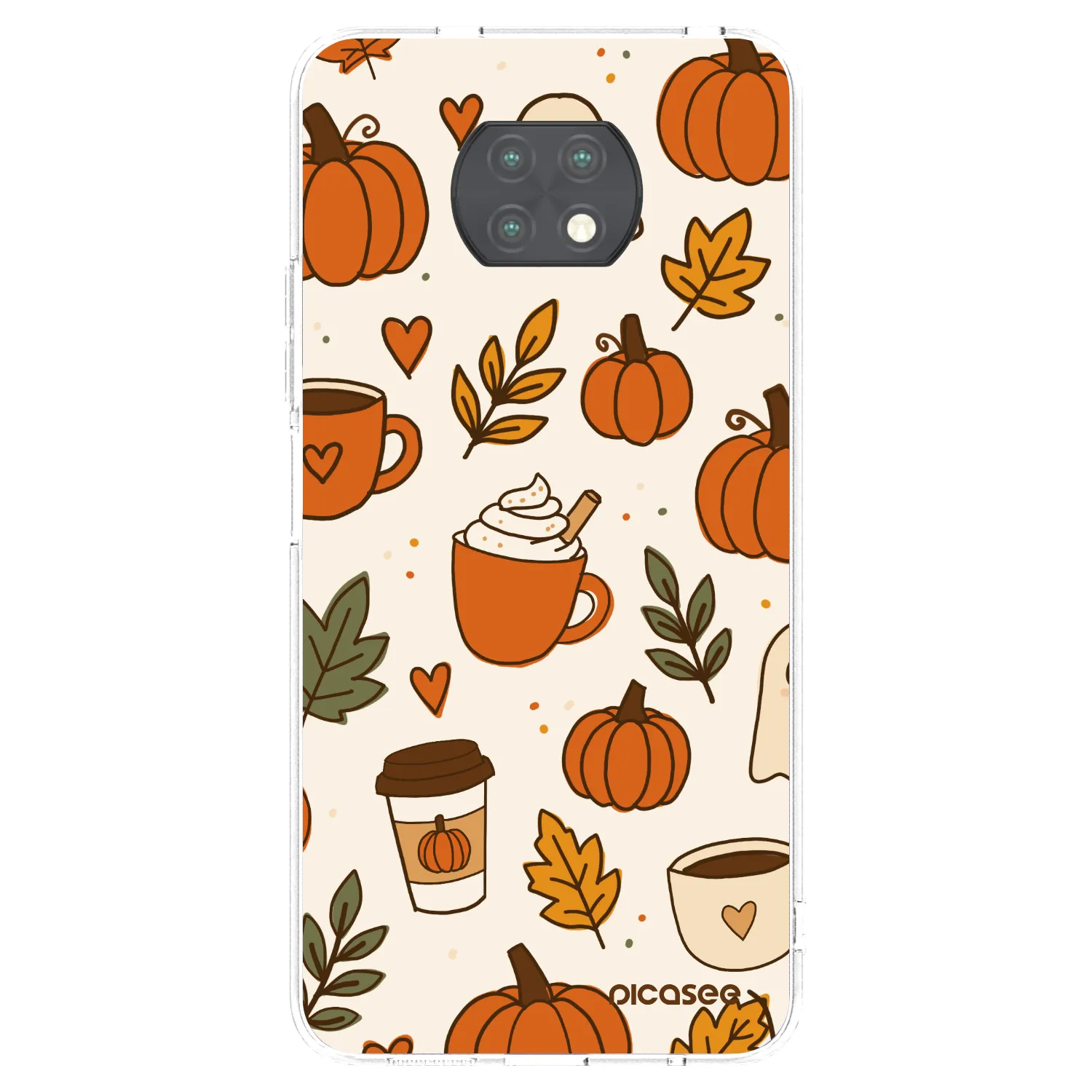 Picasee silikónový prehľadný obal pre Xiaomi Redmi Note 9T - Fall vibes
