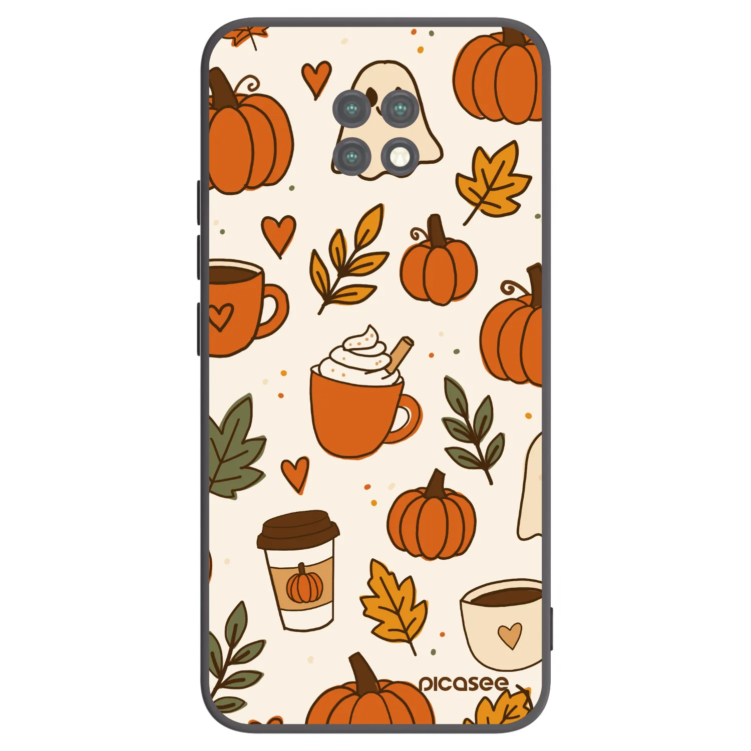 Picasee silikónový čierny obal pre Xiaomi Redmi Note 9T - Fall vibes