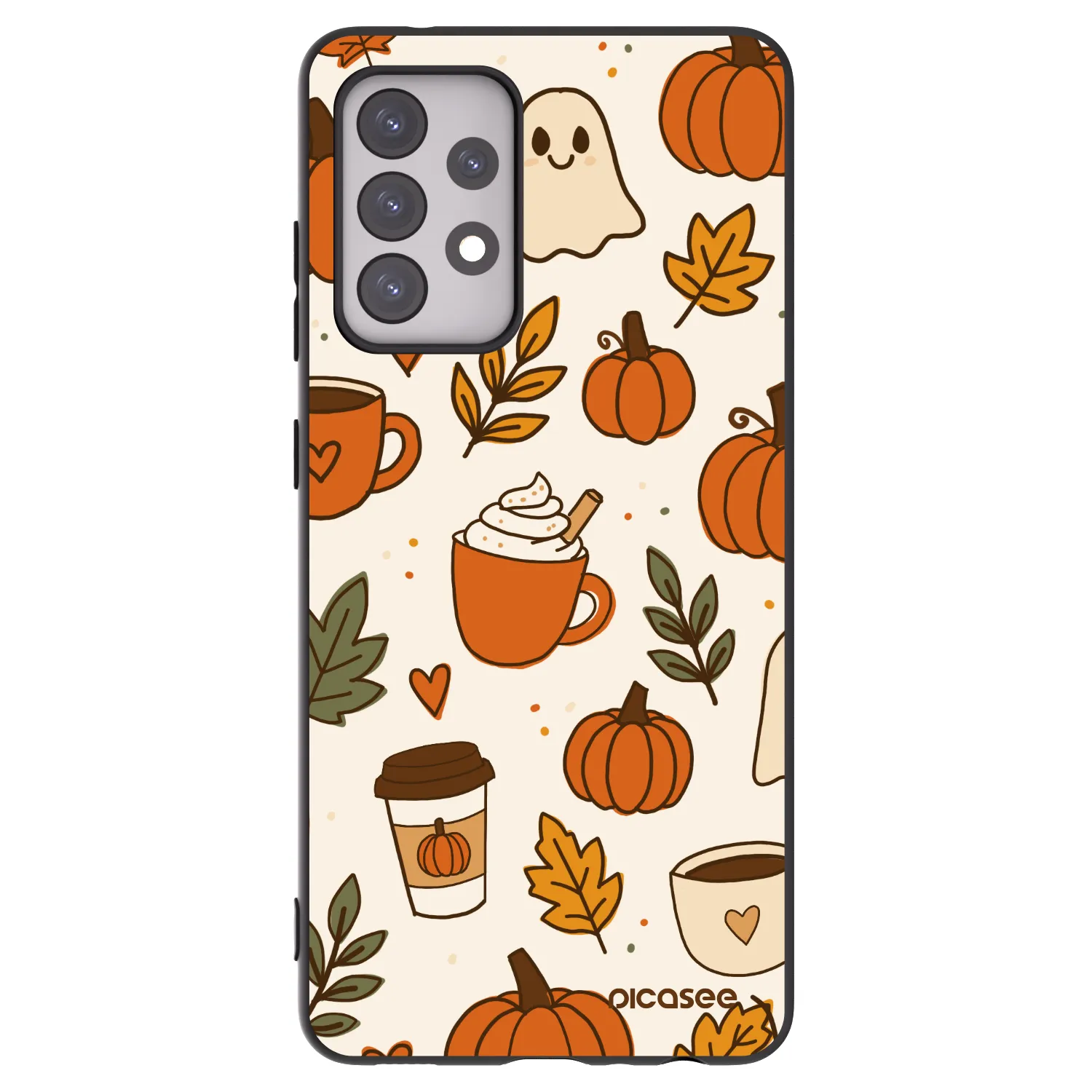 Picasee silikónový čierny obal pre Samsung Galaxy A52s 5G A528B - Fall vibes