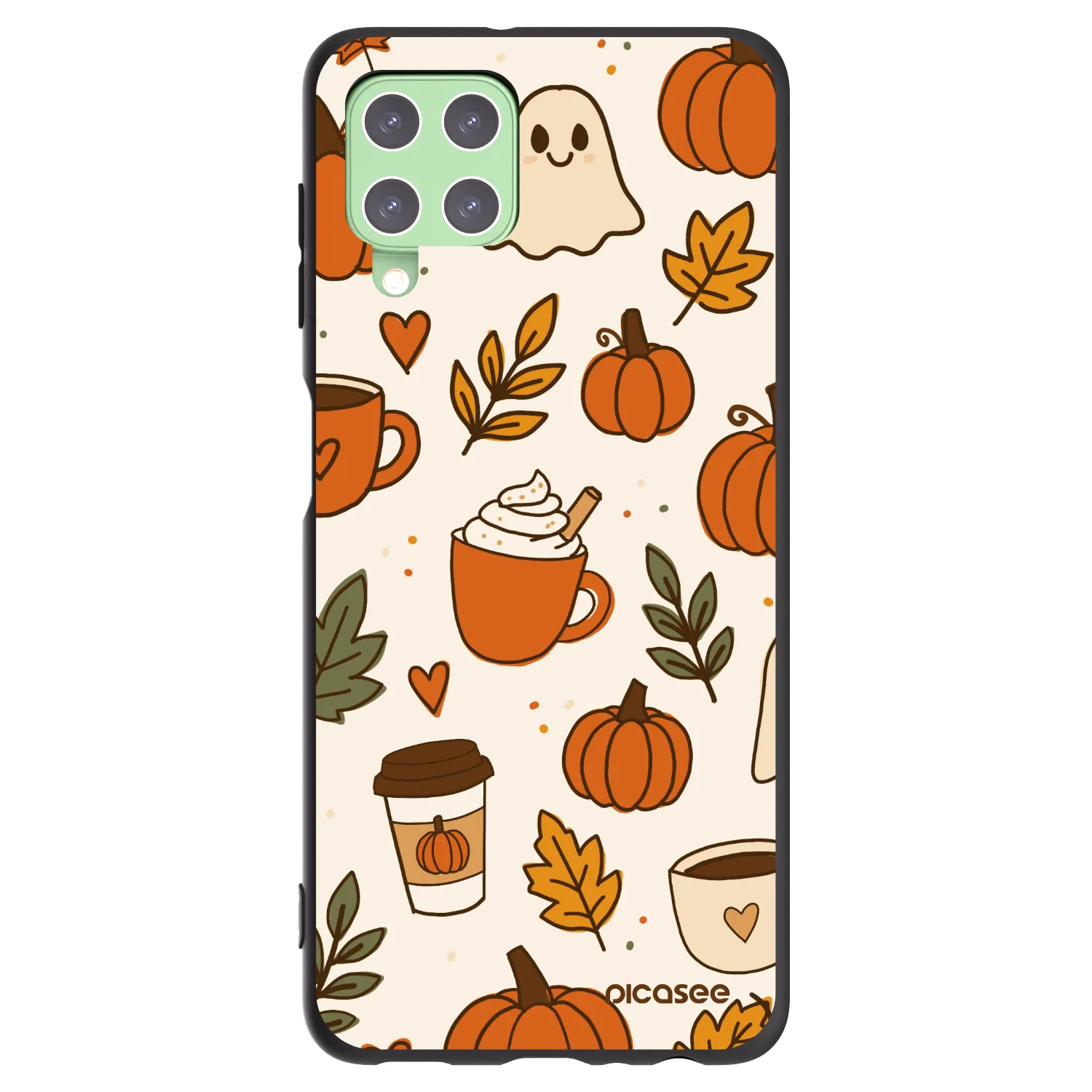 Picasee silikónový čierny obal pre Samsung Galaxy A22 A225F 4G - Fall vibes