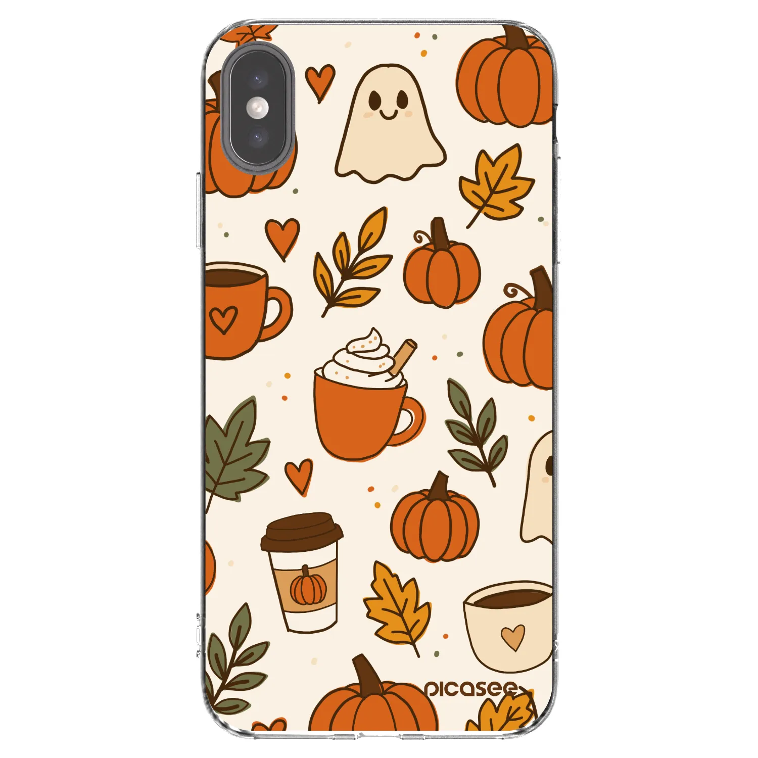 Picasee silikónový prehľadný obal pre Apple iPhone XS Max - Fall vibes