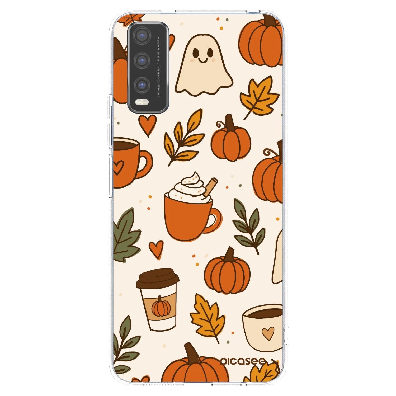 Picasee silikónový prehľadný obal pre Vivo Y20s - Fall vibes