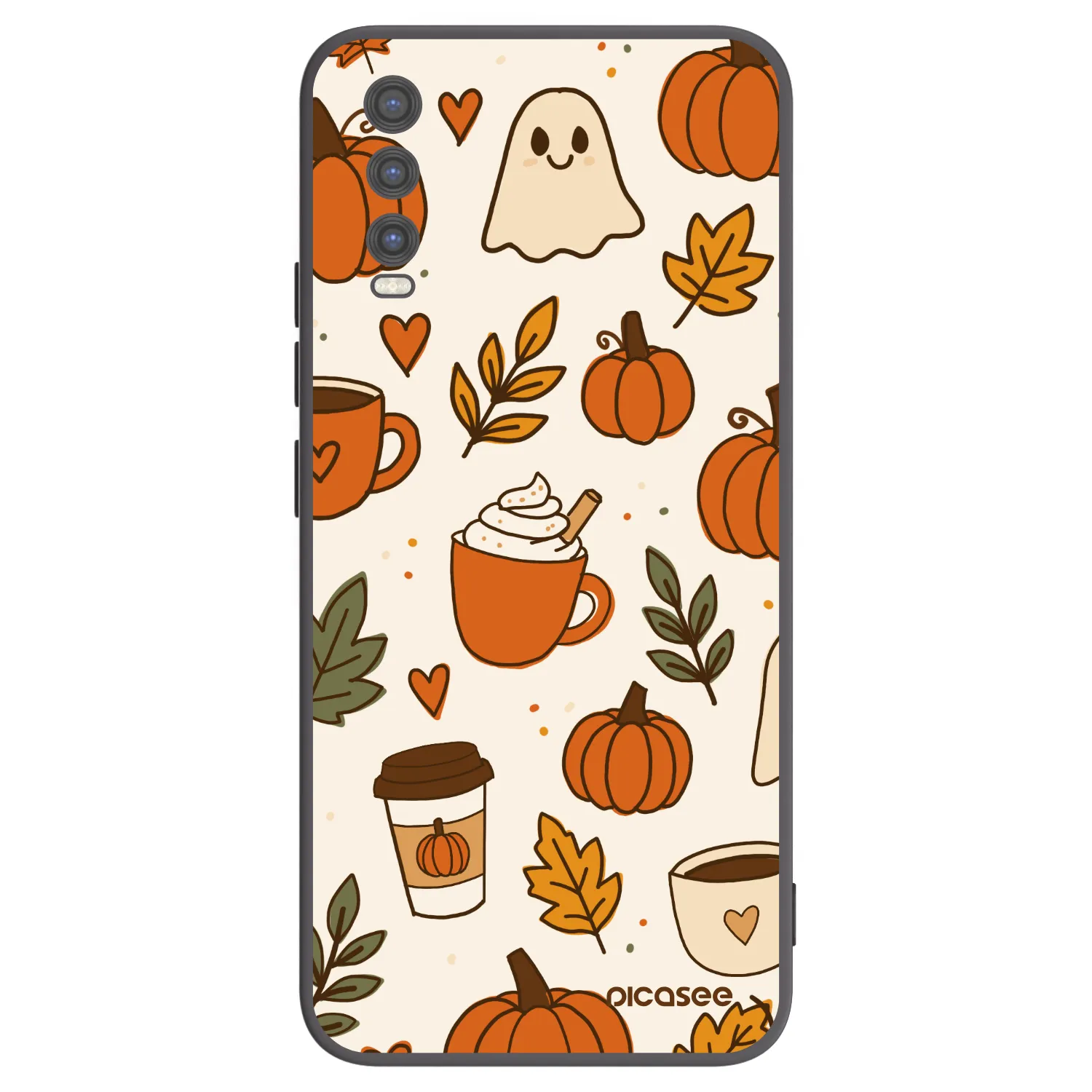 Picasee silikónový čierny obal pre Vivo Y20s - Fall vibes
