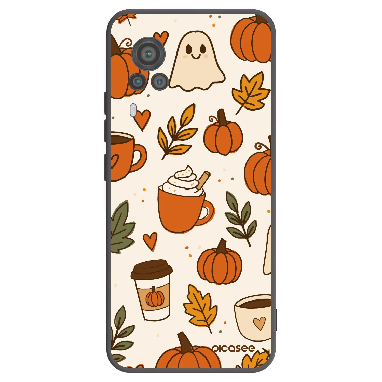 Picasee silikónový čierny obal pre Vivo X60 Pro 5G - Fall vibes