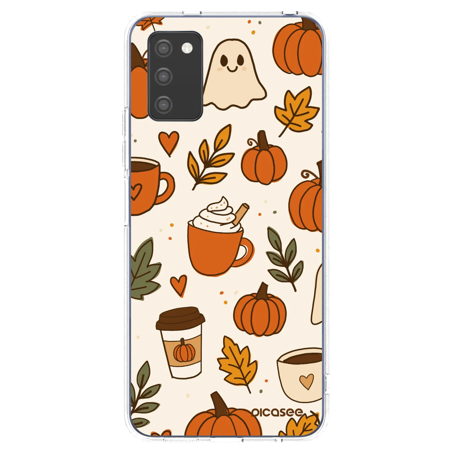 Picasee silikónový prehľadný obal pre Samsung Galaxy A03s A037G - Fall vibes