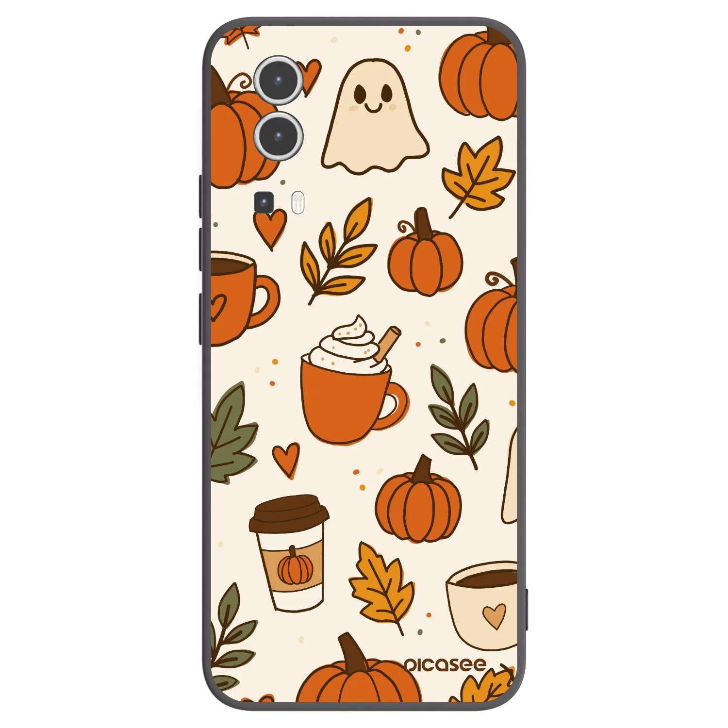Picasee silikónový čierny obal pre Vivo Y72 5G - Fall vibes