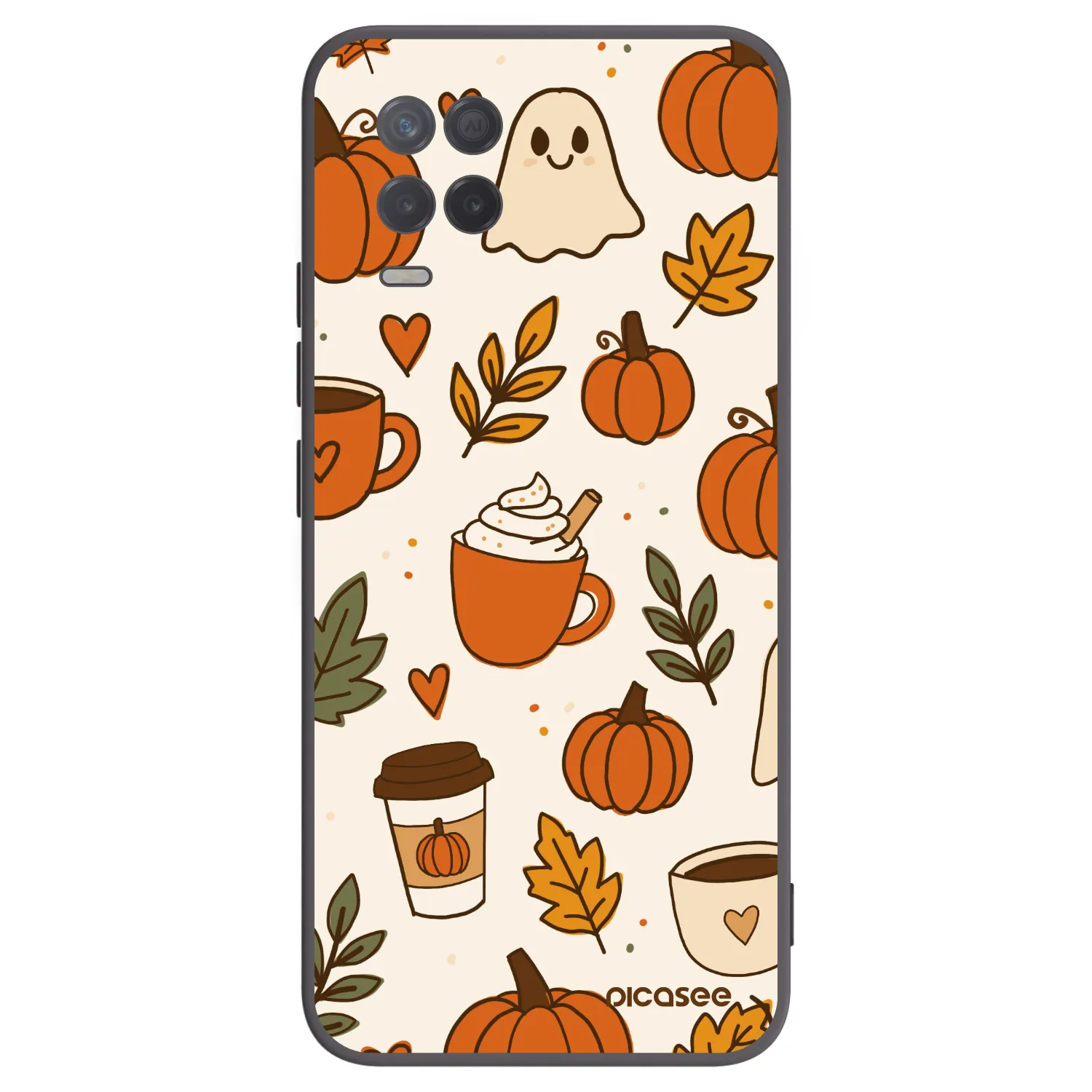 Picasee silikónový čierny obal pre Realme 8 5G - Fall vibes