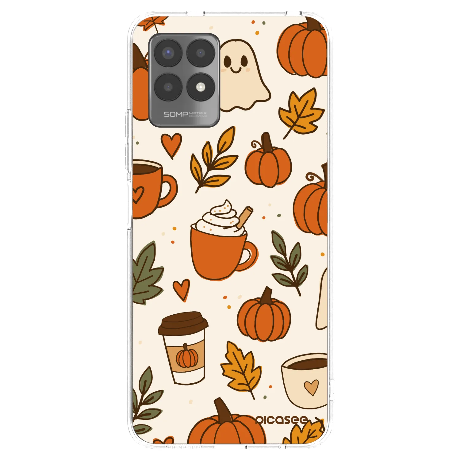 Picasee silikónový prehľadný obal pre Realme 8i - Fall vibes