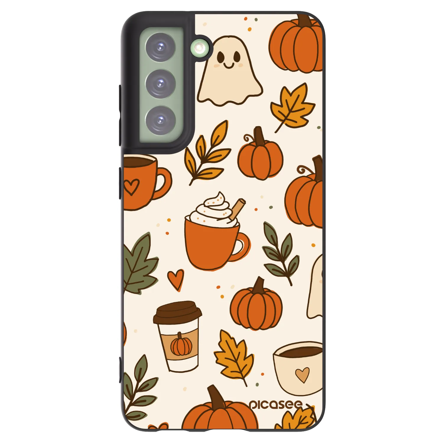 Picasee silikónový čierny obal pre Samsung Galaxy S21 FE 5G - Fall vibes