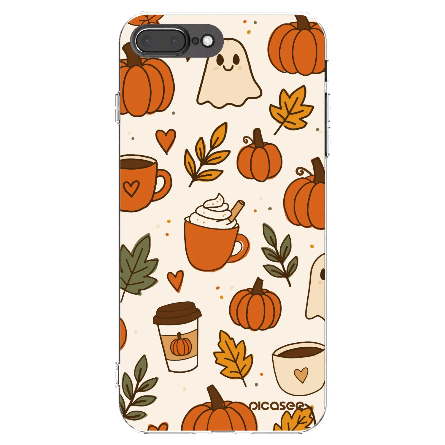 Picasee silikónový prehľadný obal pre Apple iPhone 7 Plus - Fall vibes