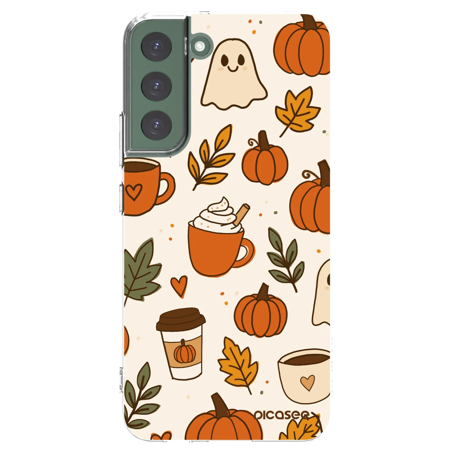 Picasee silikónový prehľadný obal pre Samsung Galaxy S22+ 5G - Fall vibes
