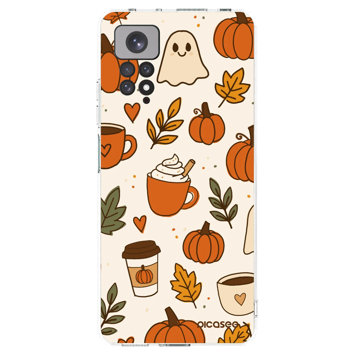 Picasee silikónový prehľadný obal pre Xiaomi Redmi Note 11S 4G - Fall vibes