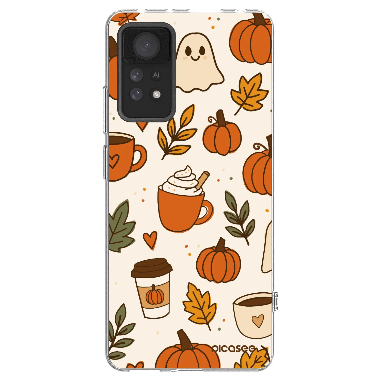 Picasee silikónový prehľadný obal pre Xiaomi Redmi Note 11 Pro - Fall vibes
