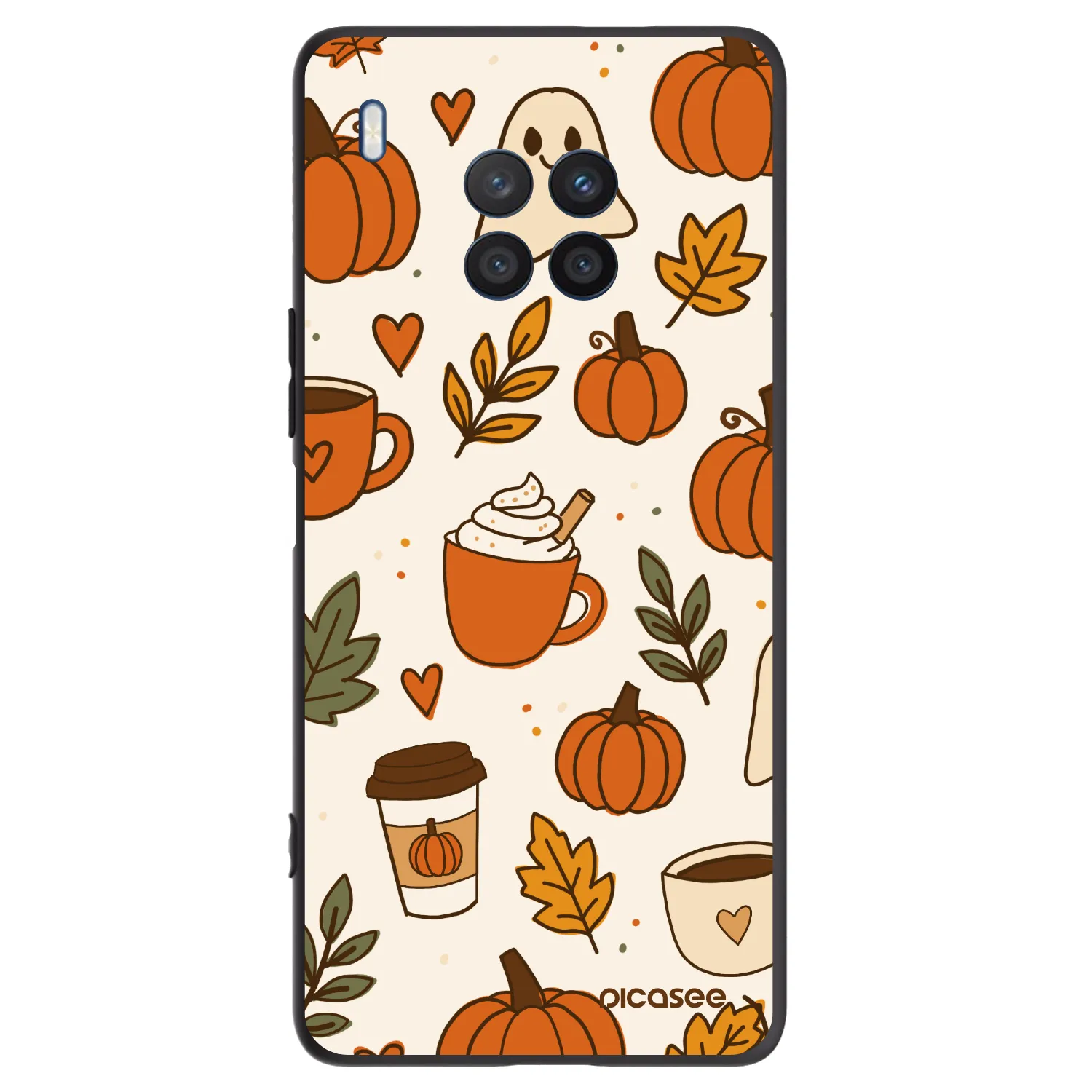 Picasee silikónový čierny obal pre Honor 50 Lite - Fall vibes