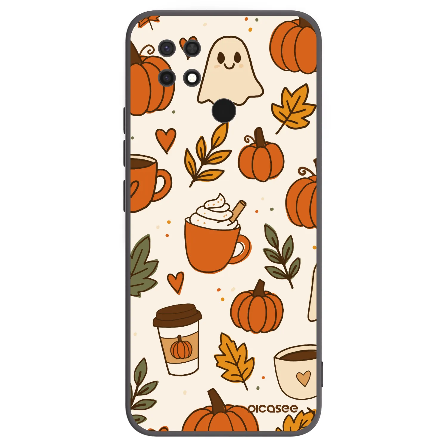 Picasee silikónový čierny obal pre Xiaomi Redmi 10C - Fall vibes