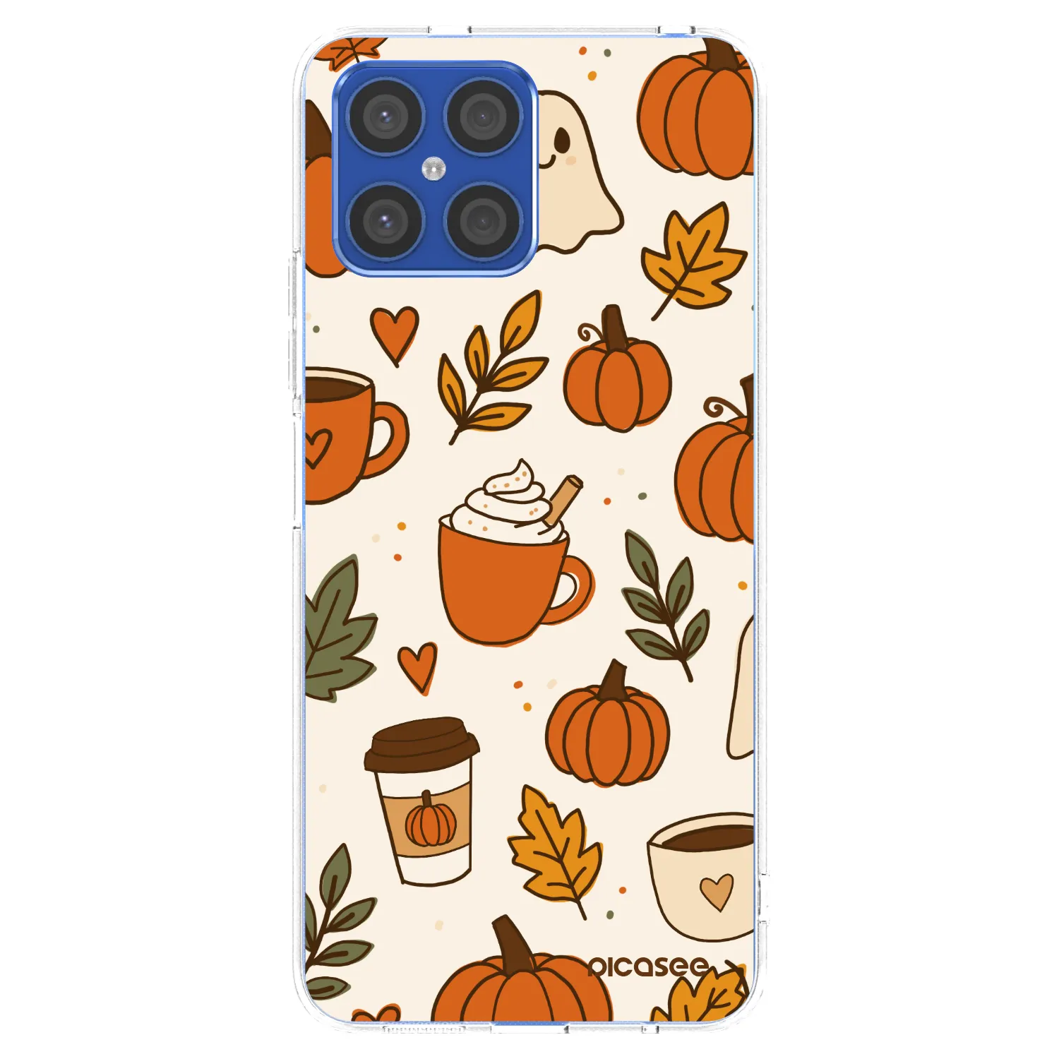 Picasee silikónový prehľadný obal pre Honor X8 4G - Fall vibes