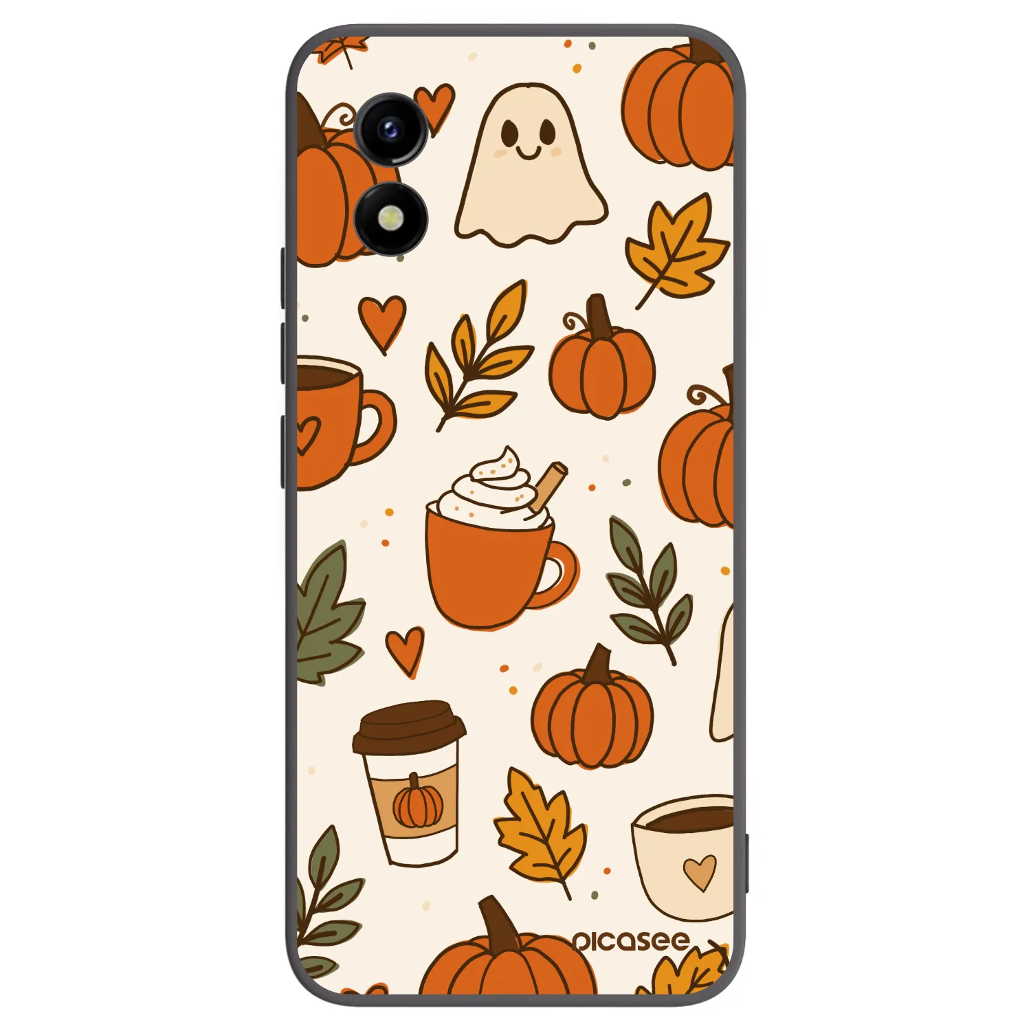 Picasee silikónový čierny obal pre Vivo Y01 - Fall vibes
