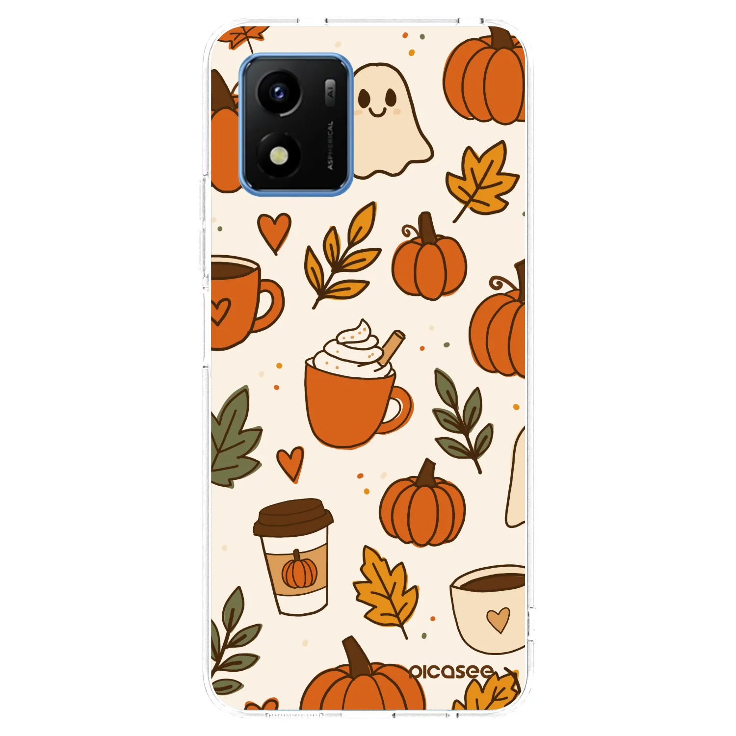Picasee silikónový prehľadný obal pre Vivo Y01 - Fall vibes