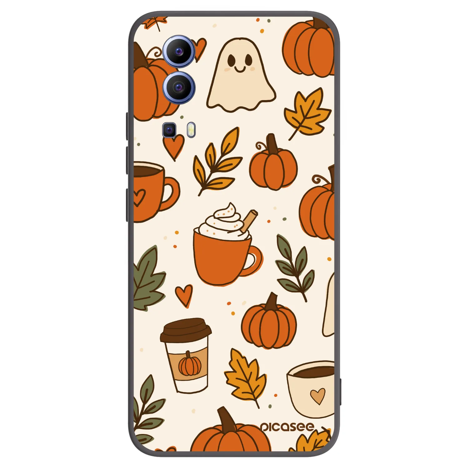 Picasee silikónový čierny obal pre Vivo Y52 5G - Fall vibes