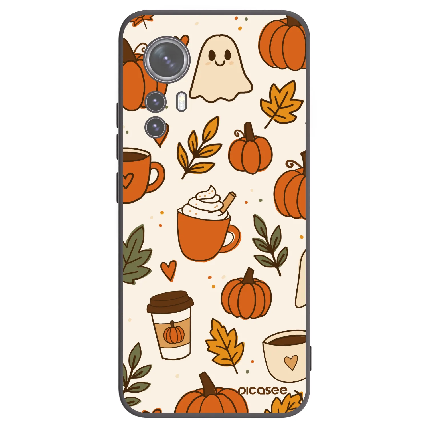 Picasee silikónový čierny obal pre Xiaomi 12X - Fall vibes