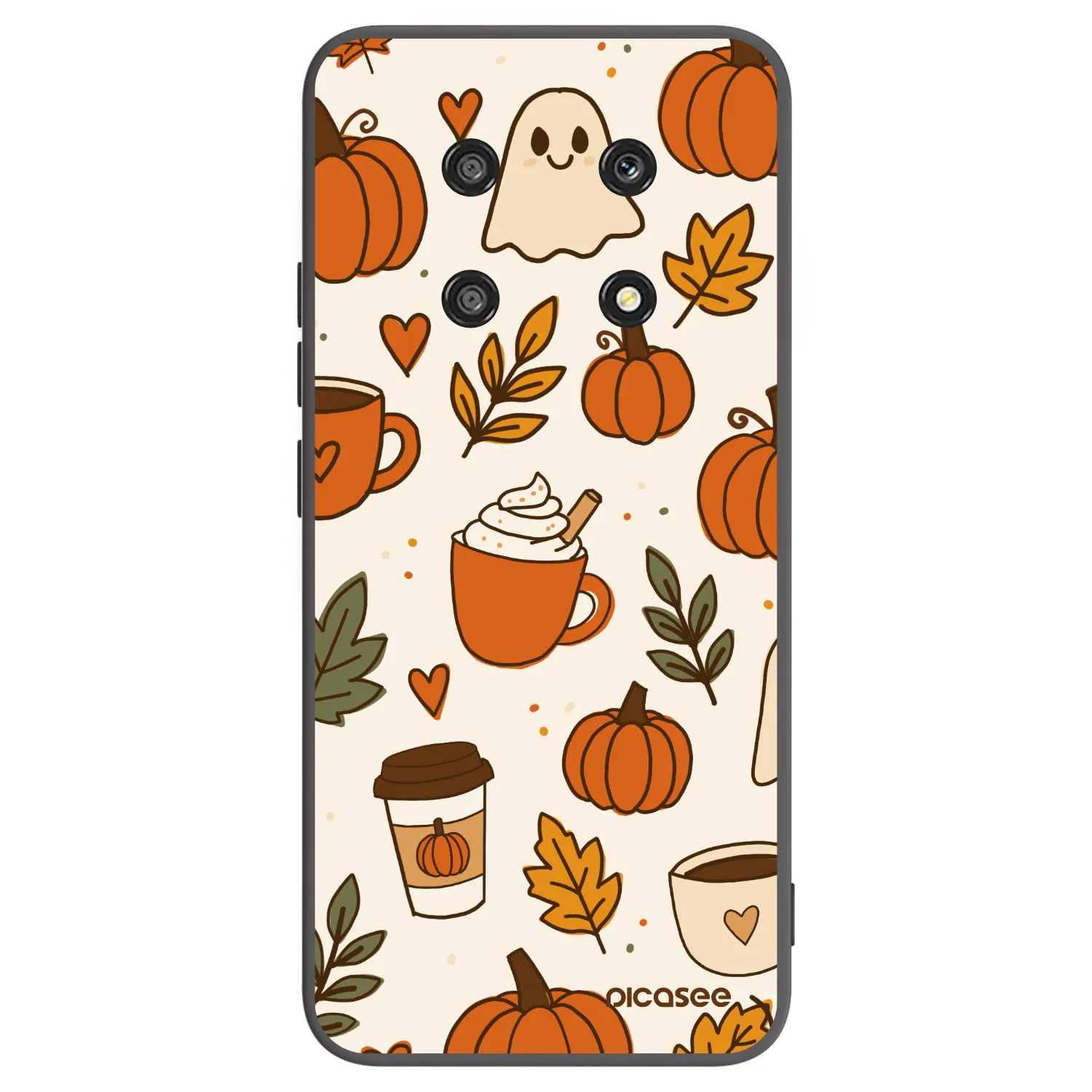 Picasee silikónový čierny obal pre Honor Magic4 Lite 5G - Fall vibes