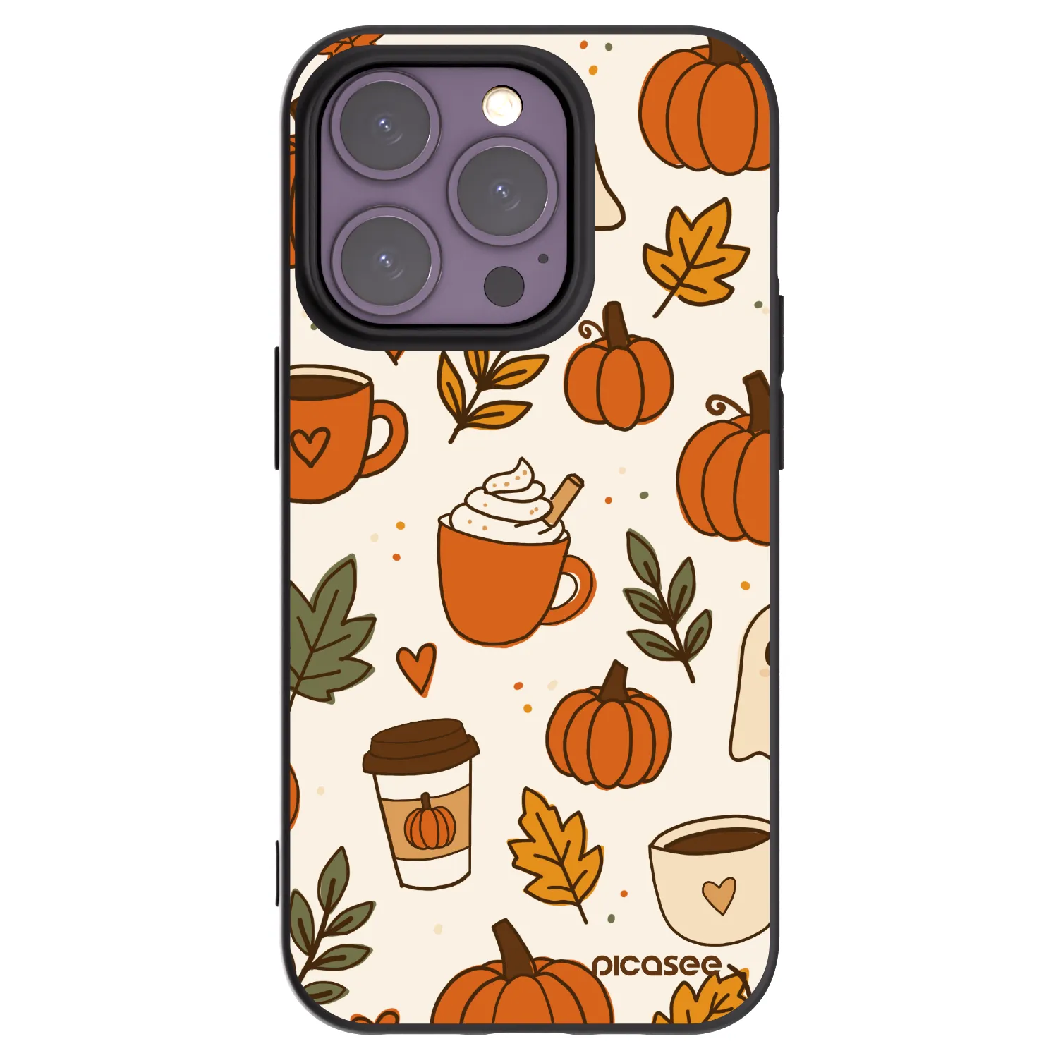 Picasee silikónový čierny obal pre Apple iPhone 14 Pro - Fall vibes