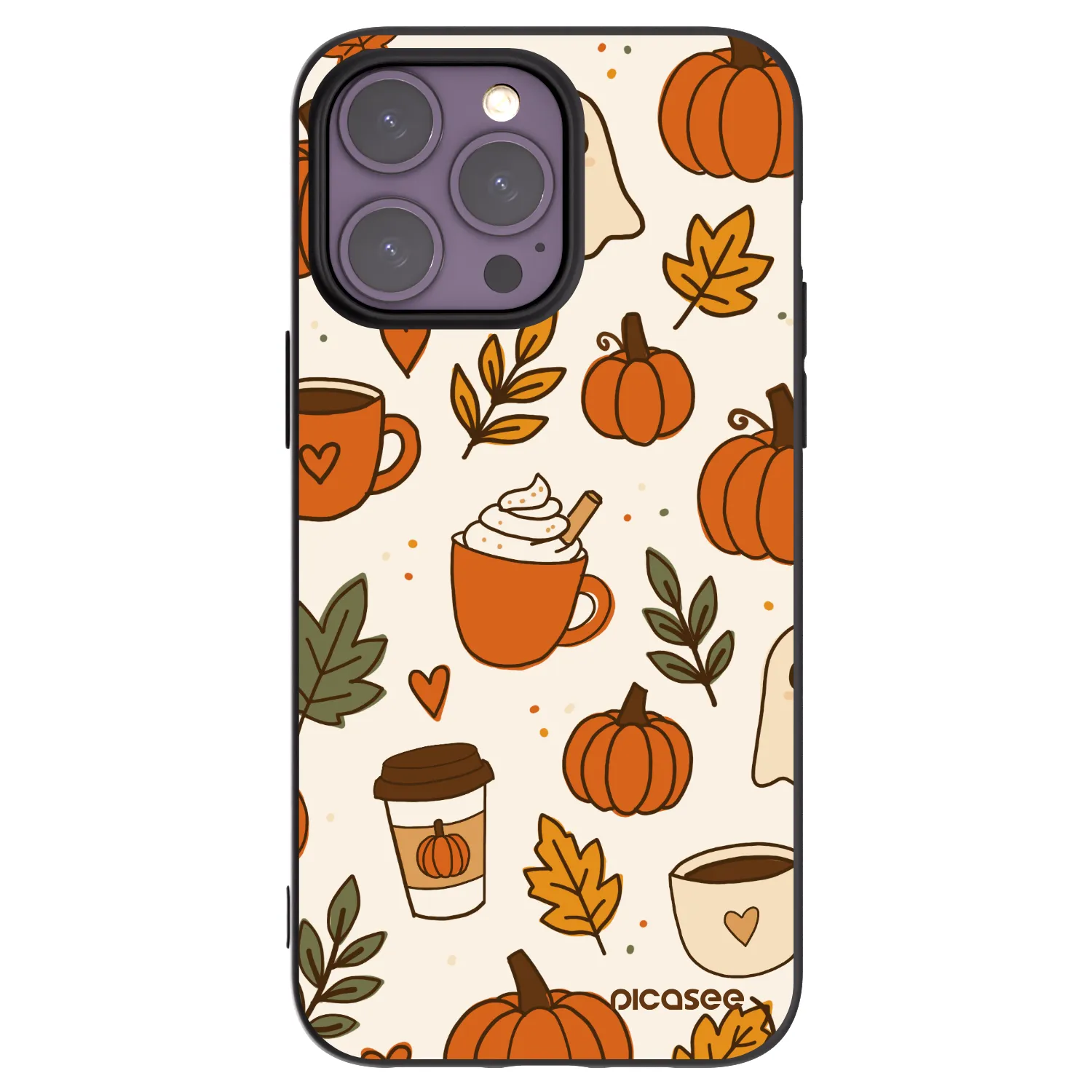 Picasee silikónový čierny obal pre Apple iPhone 14 Pro Max - Fall vibes