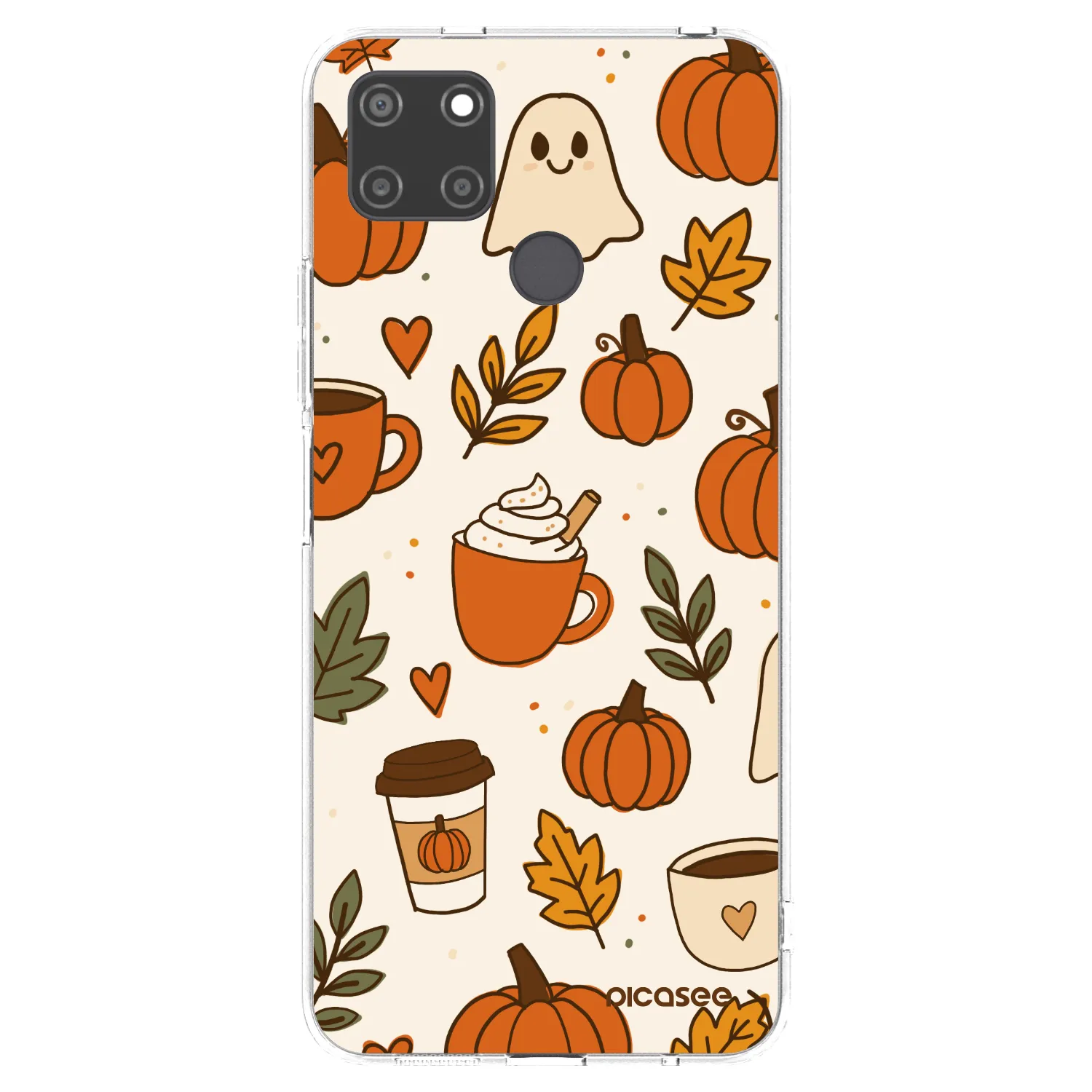 Picasee silikónový prehľadný obal pre Realme C21Y - Fall vibes