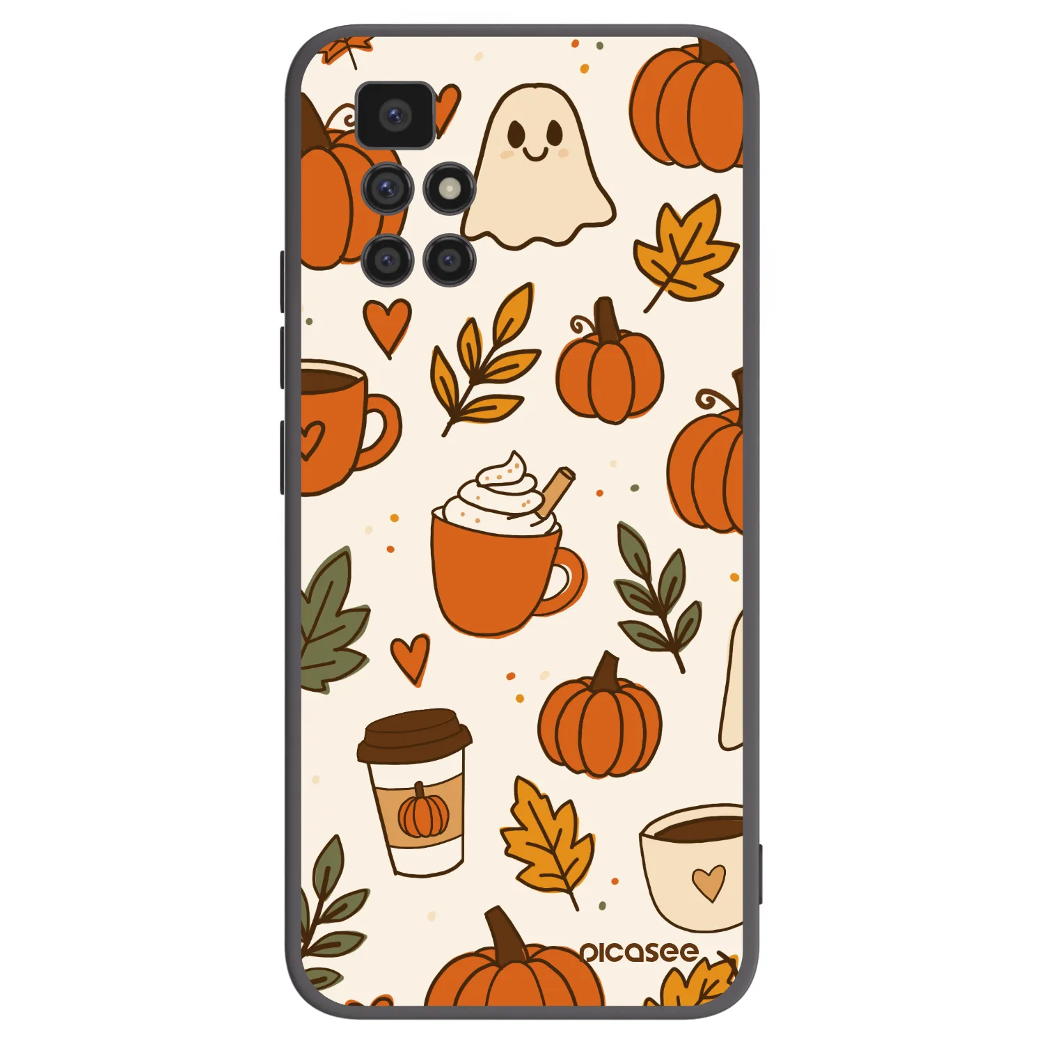 Picasee silikónový čierny obal pre Xiaomi Redmi 10 (2022) - Fall vibes