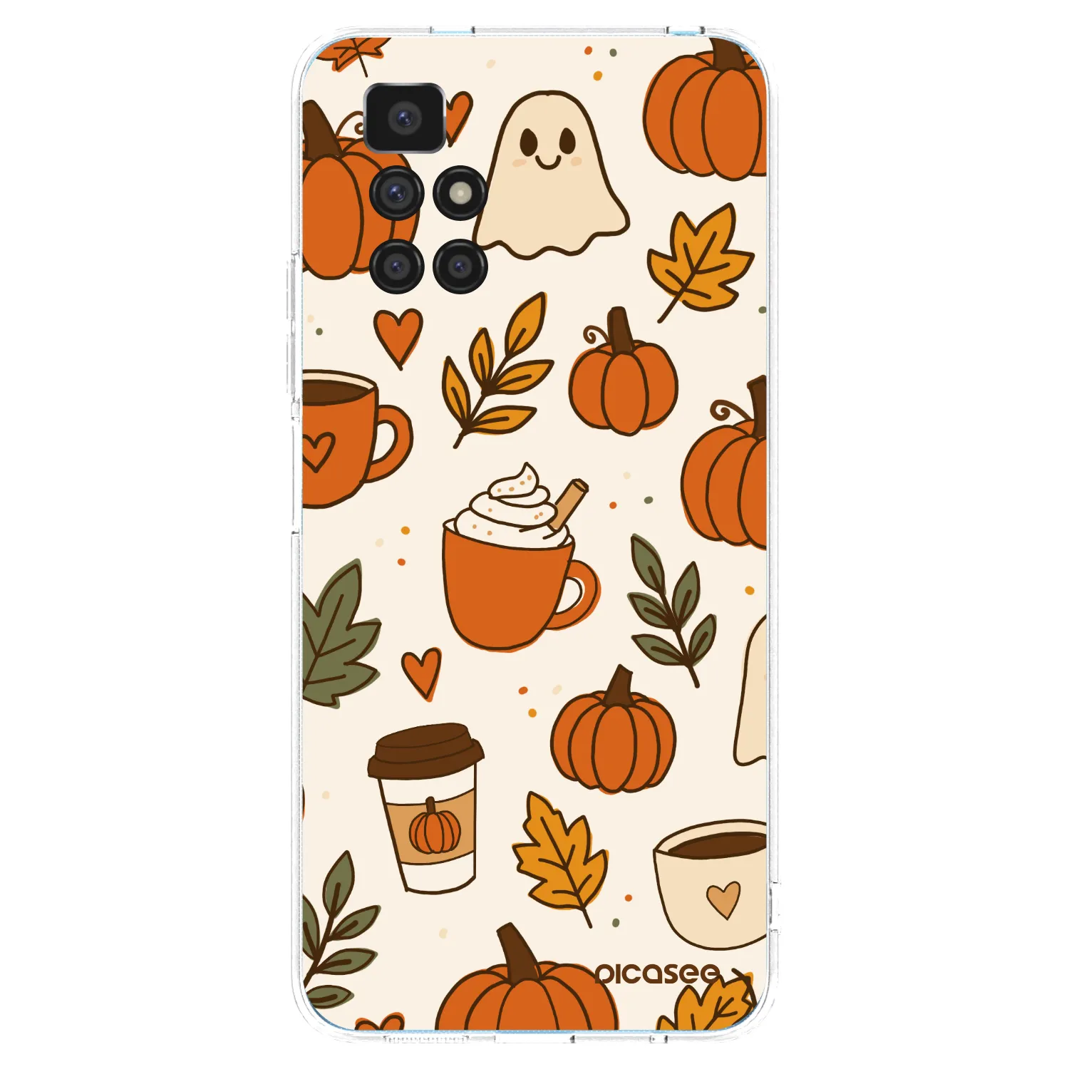 Picasee silikónový prehľadný obal pre Xiaomi Redmi 10 (2022) - Fall vibes