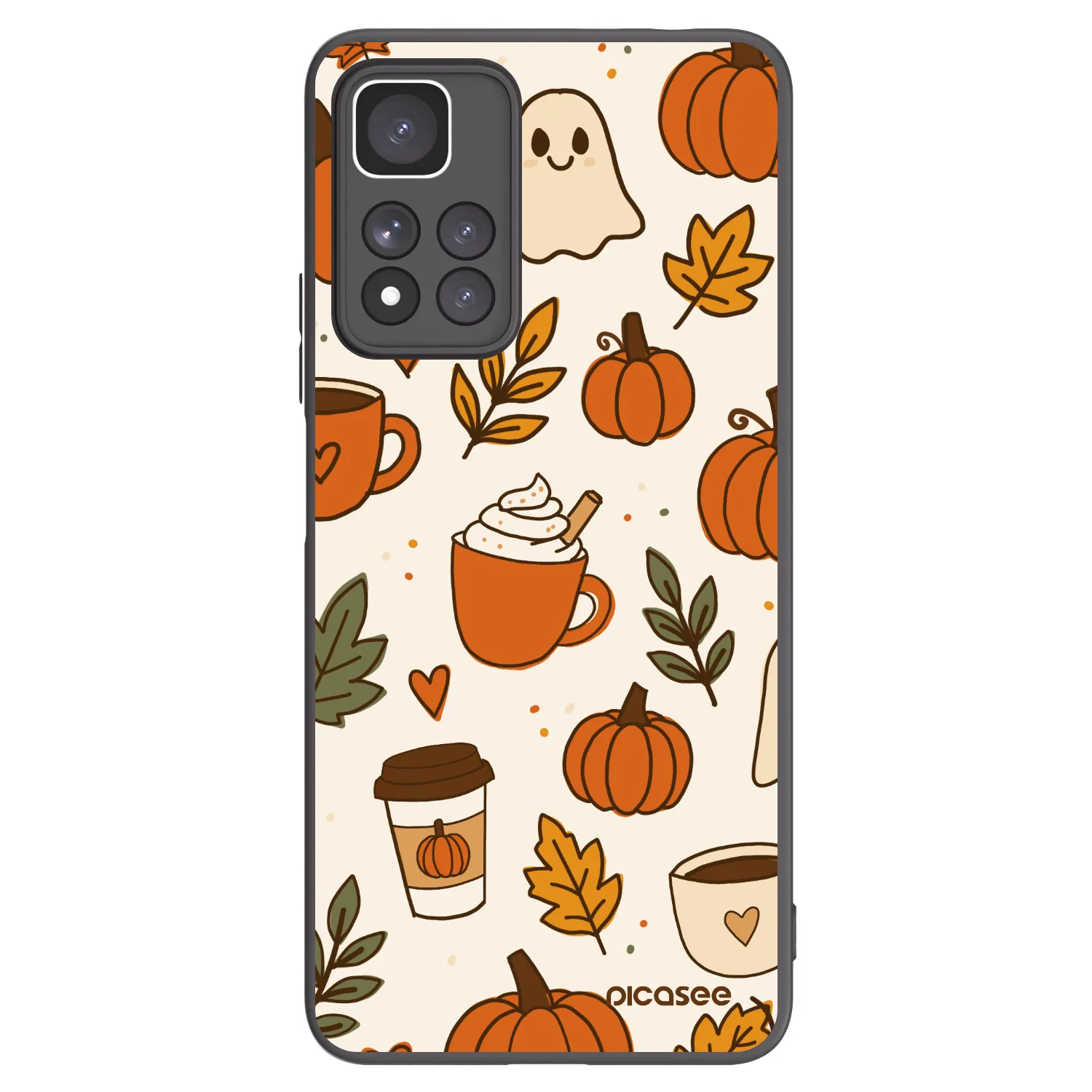 Picasee silikónový čierny obal pre Xiaomi Redmi Note 11 Pro+ 5G - Fall vibes