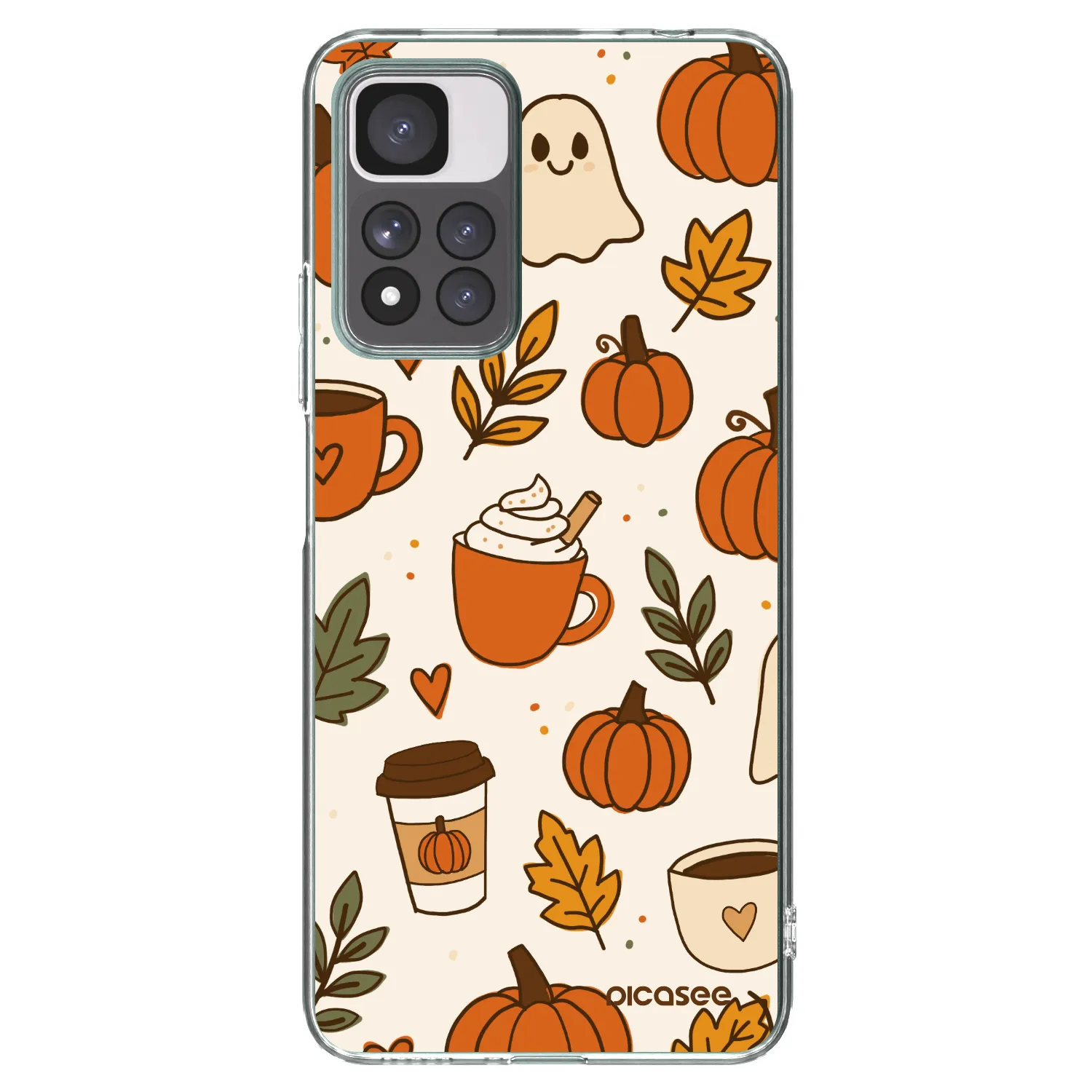 Picasee silikónový prehľadný obal pre Xiaomi Redmi Note 11 Pro+ 5G - Fall vibes