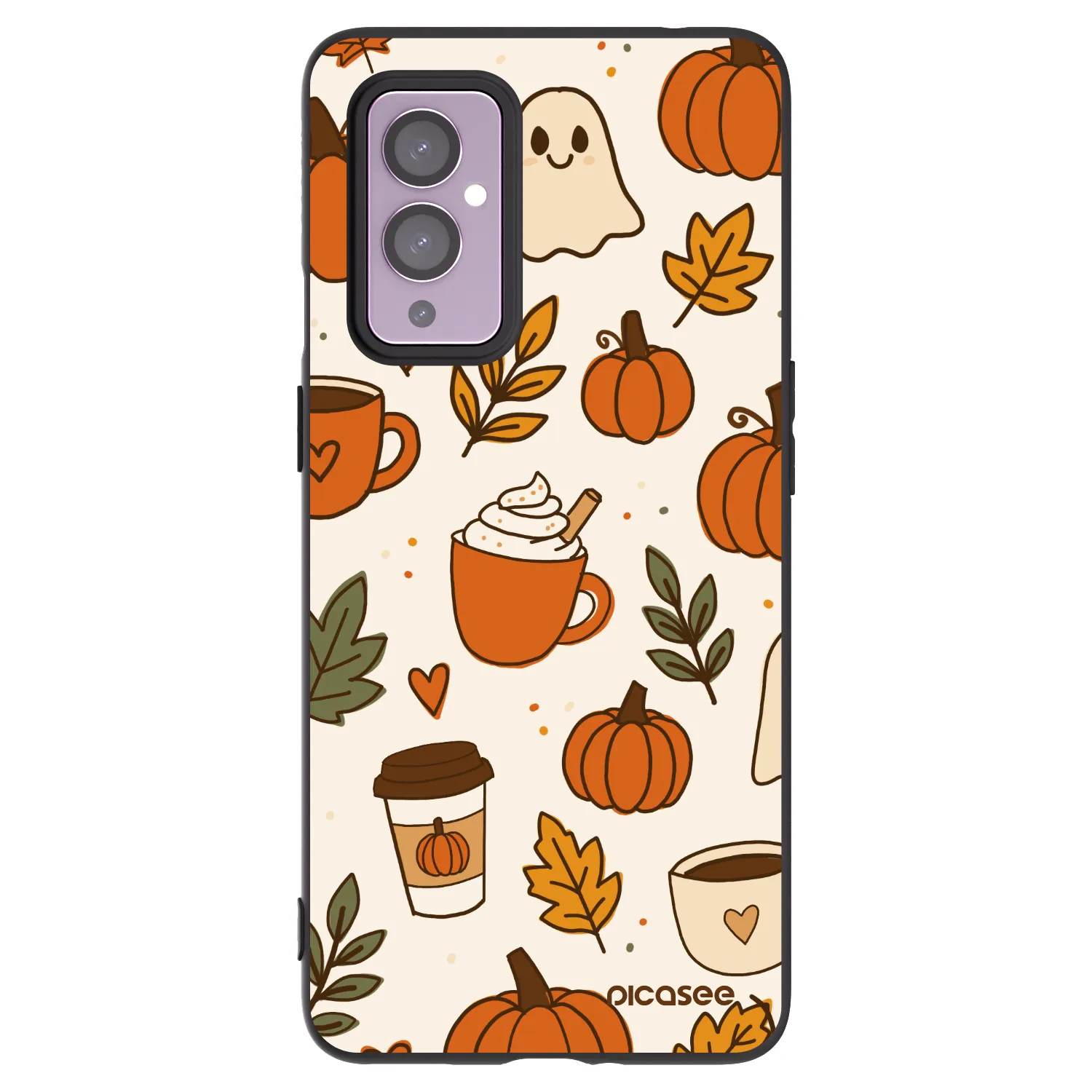 Picasee silikónový čierny obal pre OnePlus 9 - Fall vibes