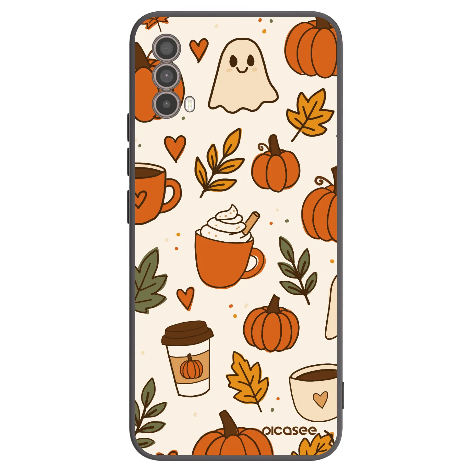 Picasee silikónový čierny obal pre Motorola Moto E40 - Fall vibes
