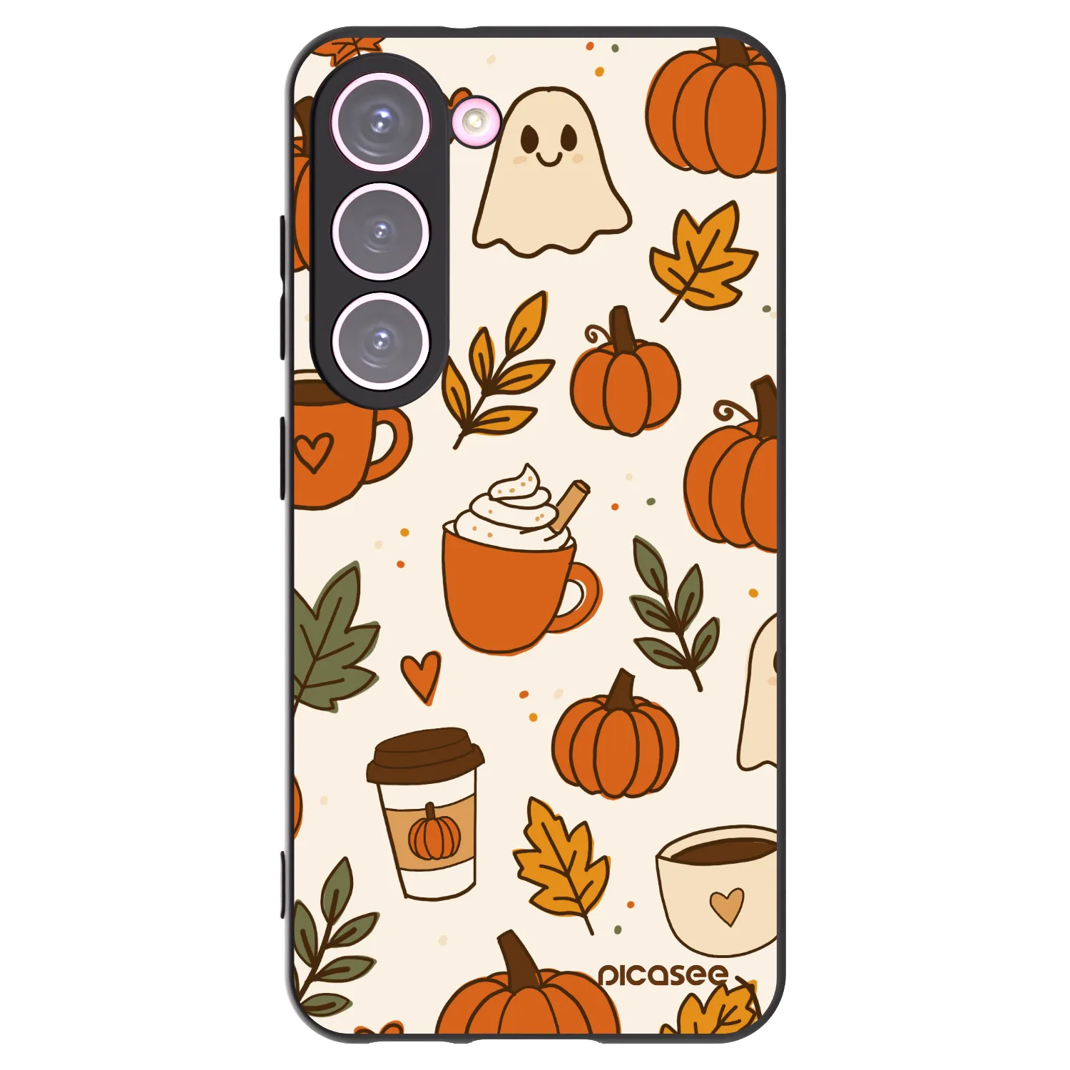 Picasee silikónový čierny obal pre Samsung Galaxy S23 5G - Fall vibes