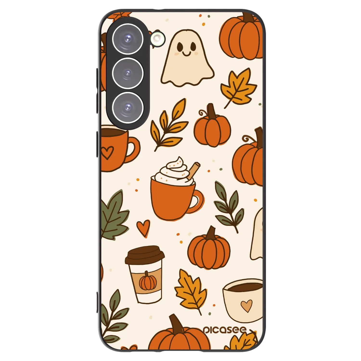Picasee silikónový čierny obal pre Samsung Galaxy S23+ 5G - Fall vibes