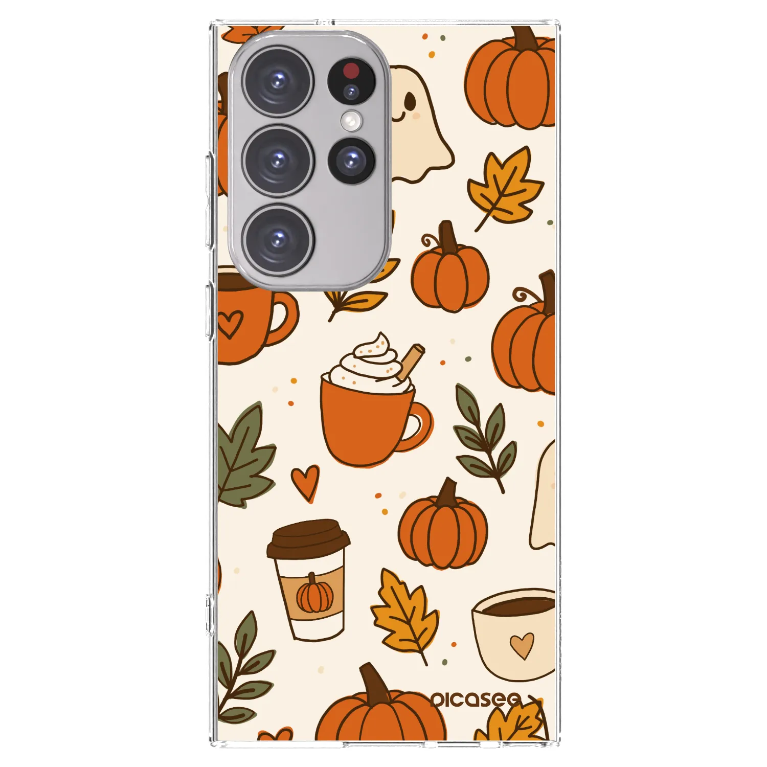 Picasee silikónový prehľadný obal pre Samsung Galaxy S23 Ultra 5G - Fall vibes