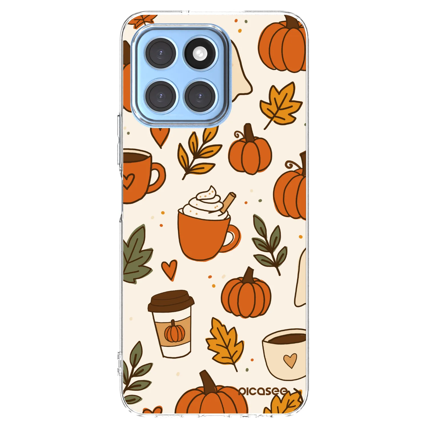 Picasee silikónový prehľadný obal pre Honor X8 5G - Fall vibes