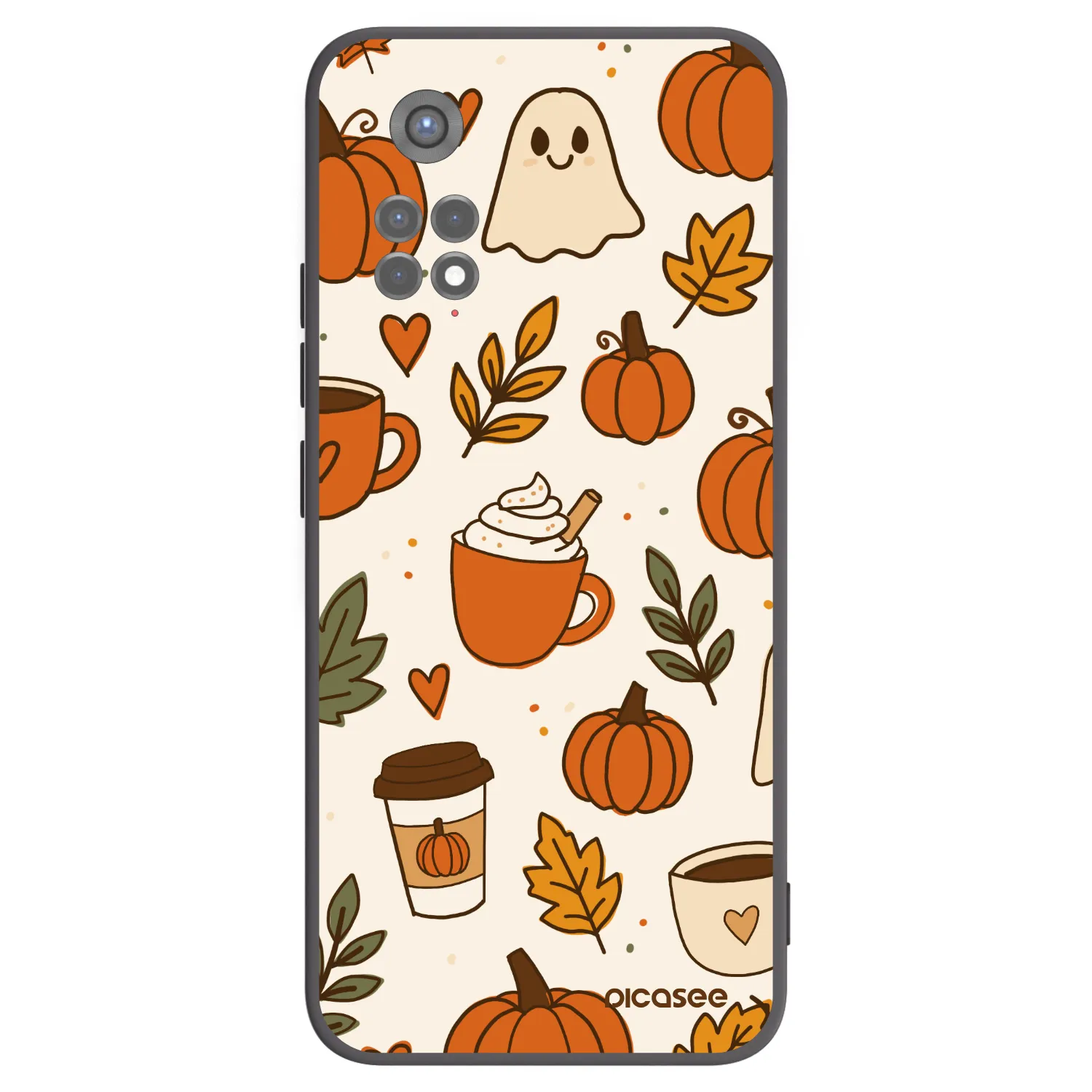 Picasee silikónový čierny obal pre Xiaomi Redmi Note 11S 5G - Fall vibes